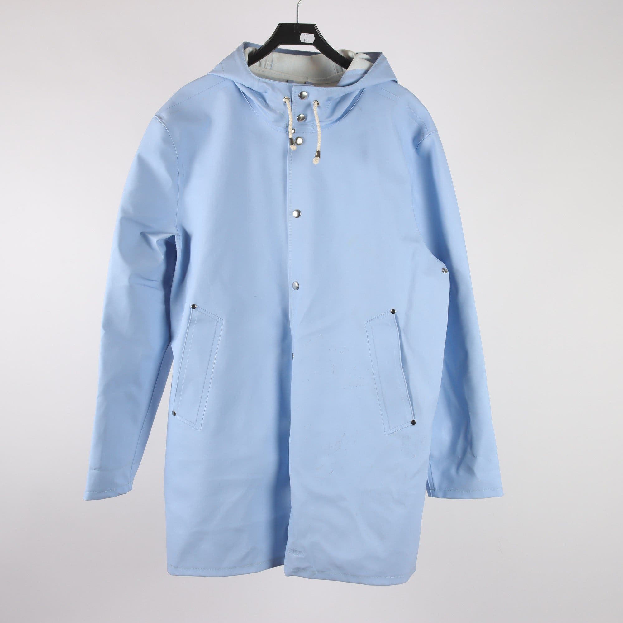 Regnjacka, Stutterheim, blå, stl. XL