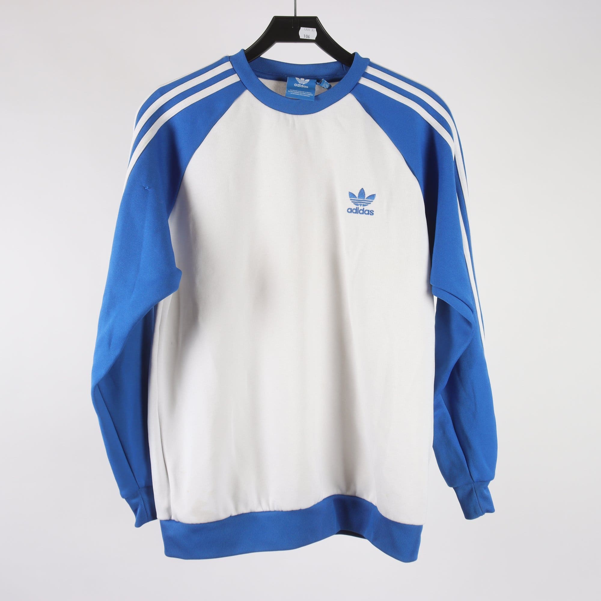 Sporttröja, Adidas, blå, vit, stl. L