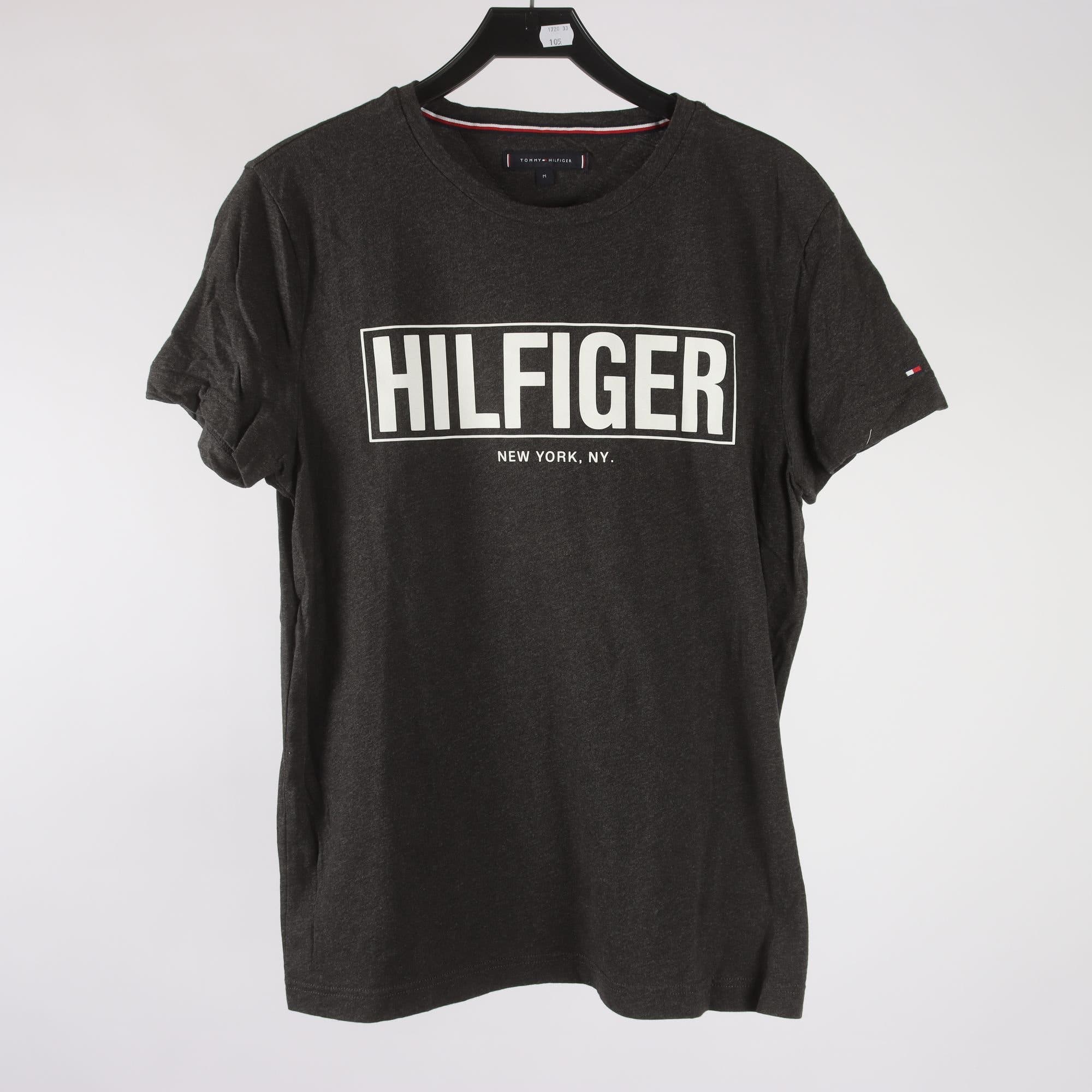 T-shirt, Tommy Hilfiger, gråsvart, stl. M