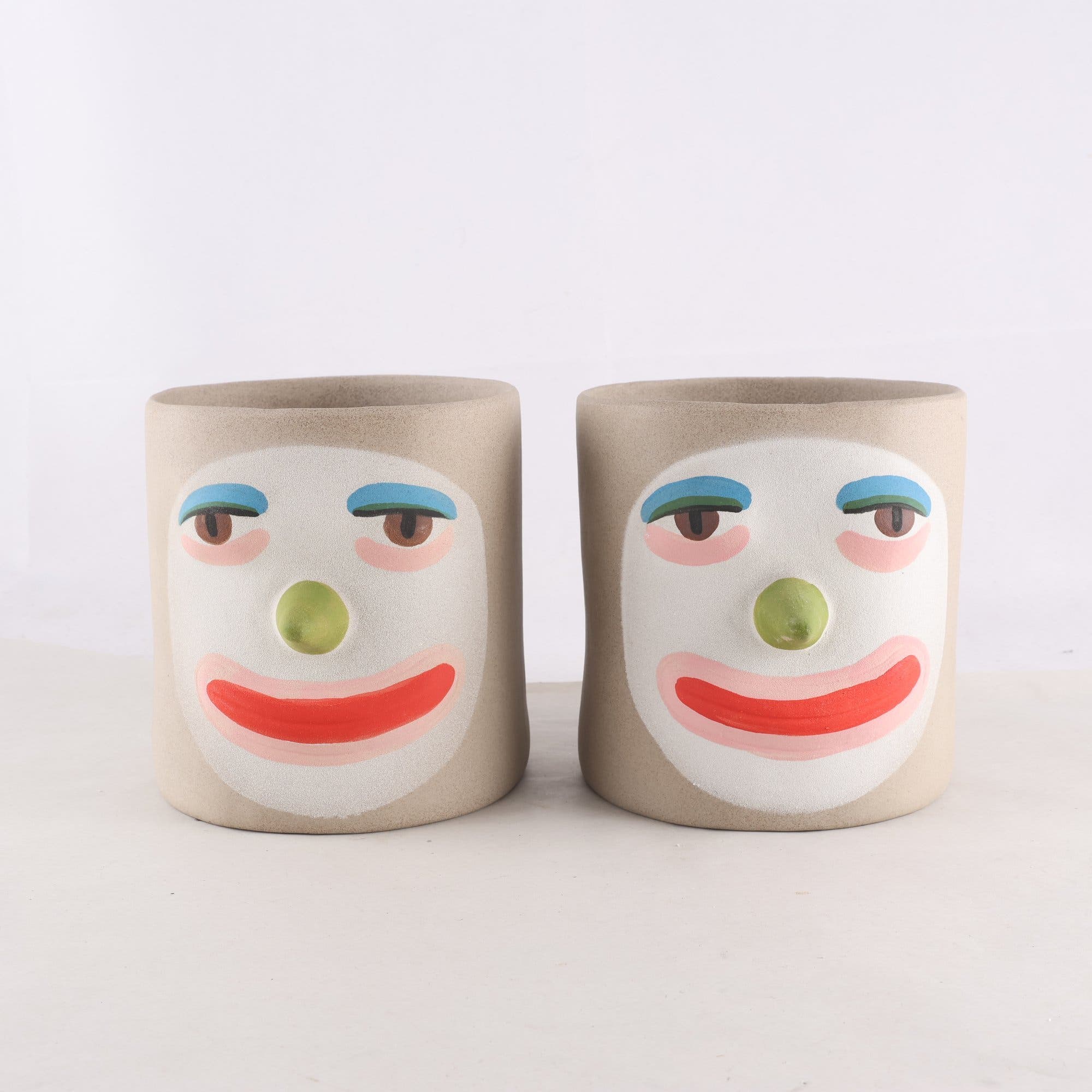 Krukor, Group partner, ”Balarama face pot”, 2 st. Samfraktas ej