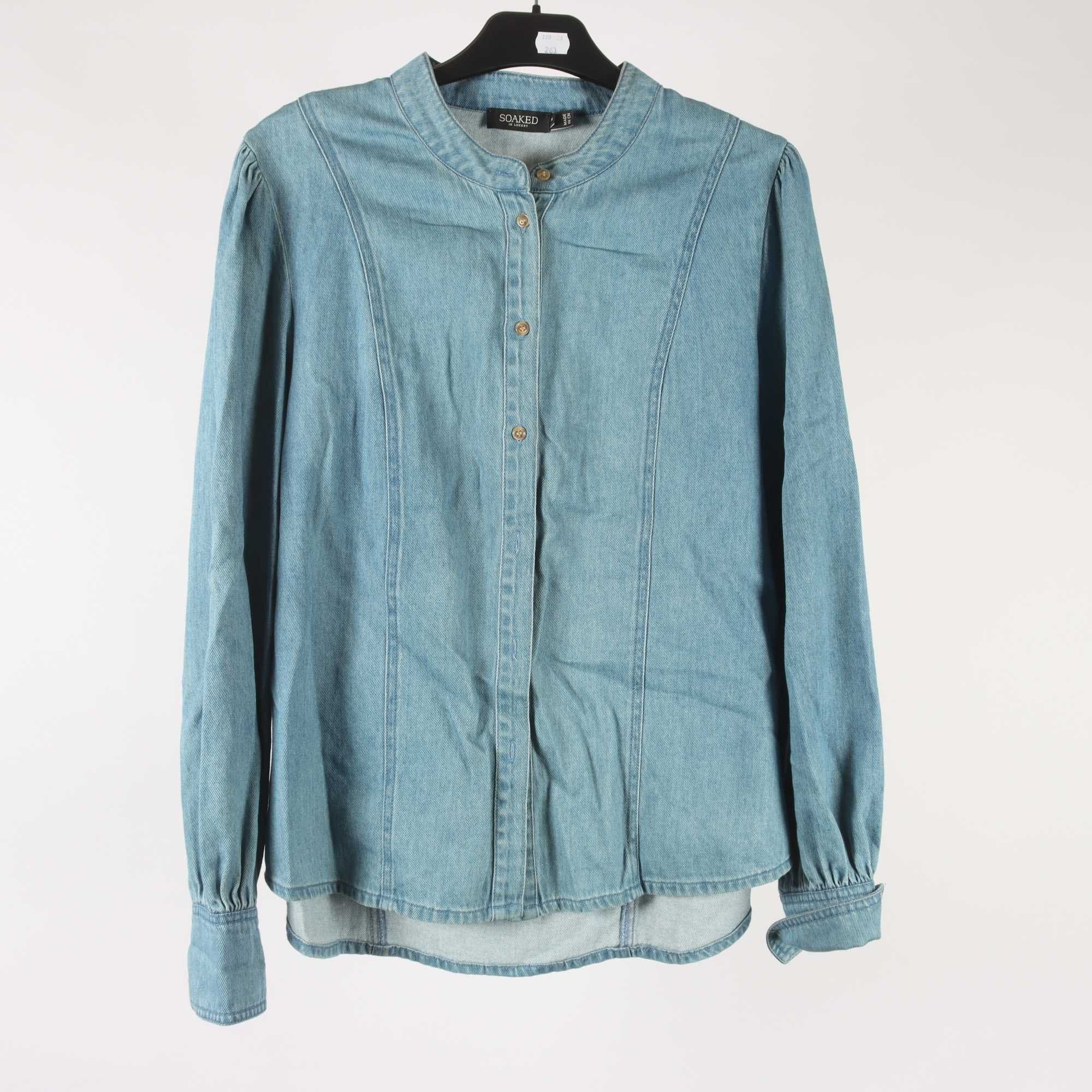 Jeansblus, Soaked in Luxury, blå, stl. M.