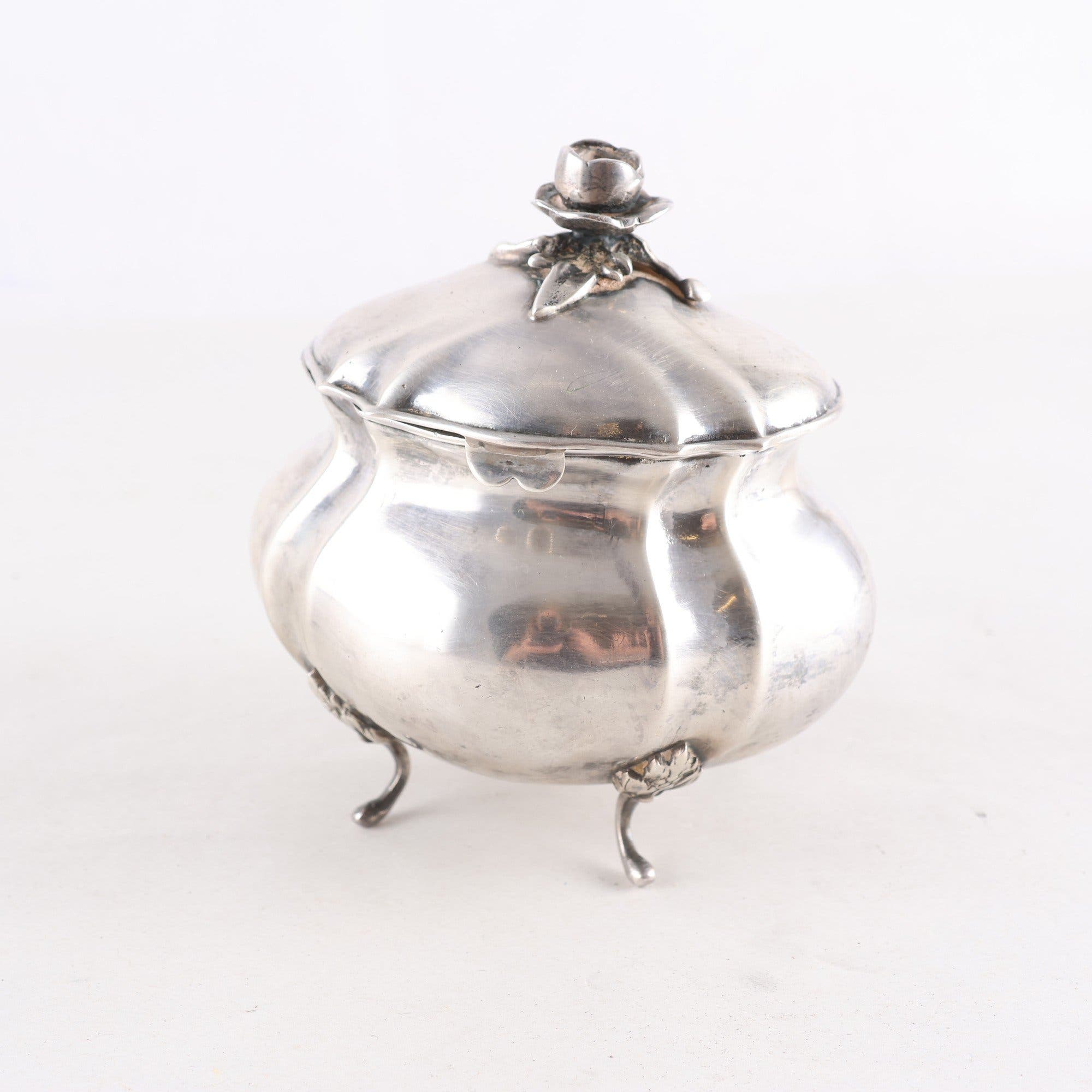 Sockerskål, silver 830