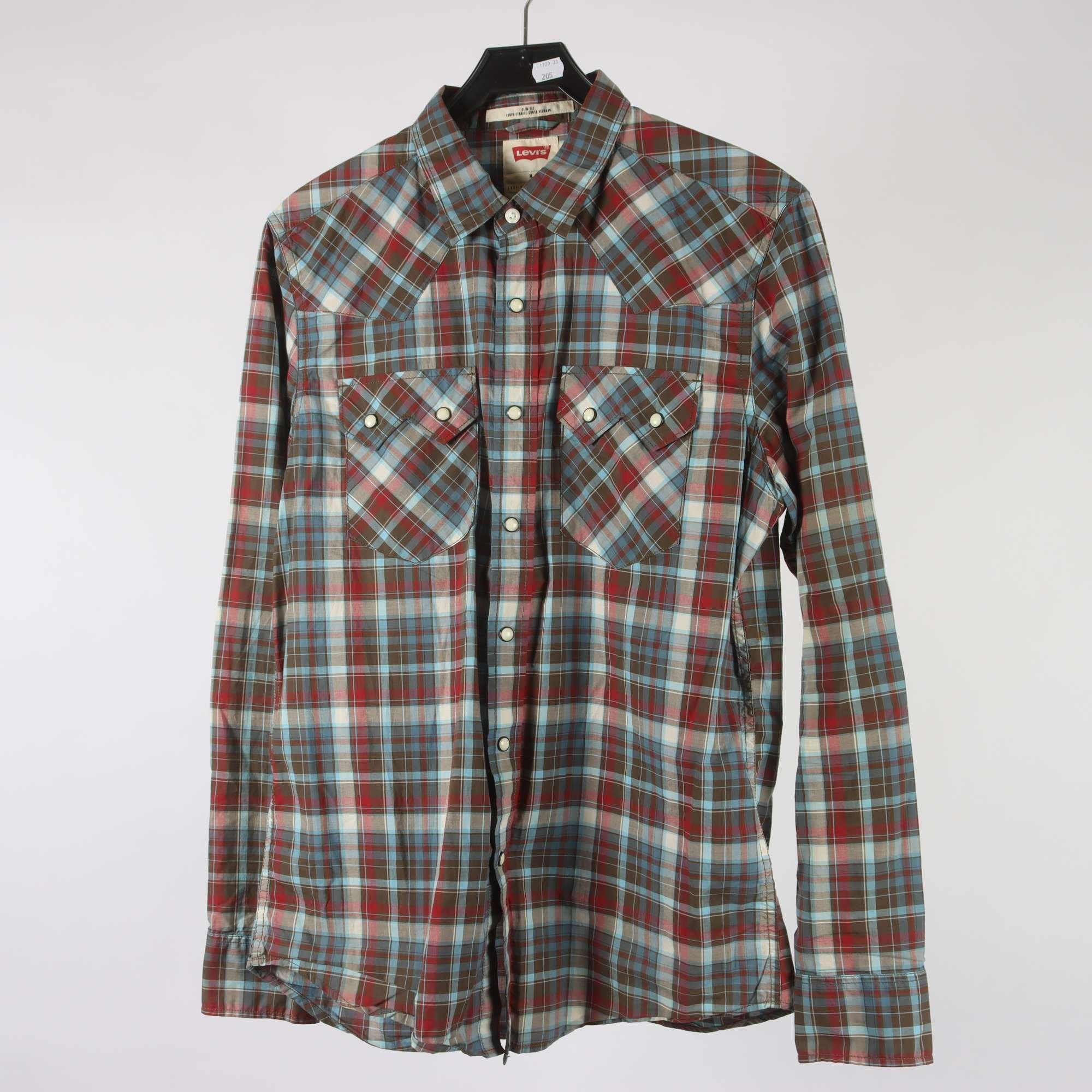 Skjorta, Levis, rutig, stl. M