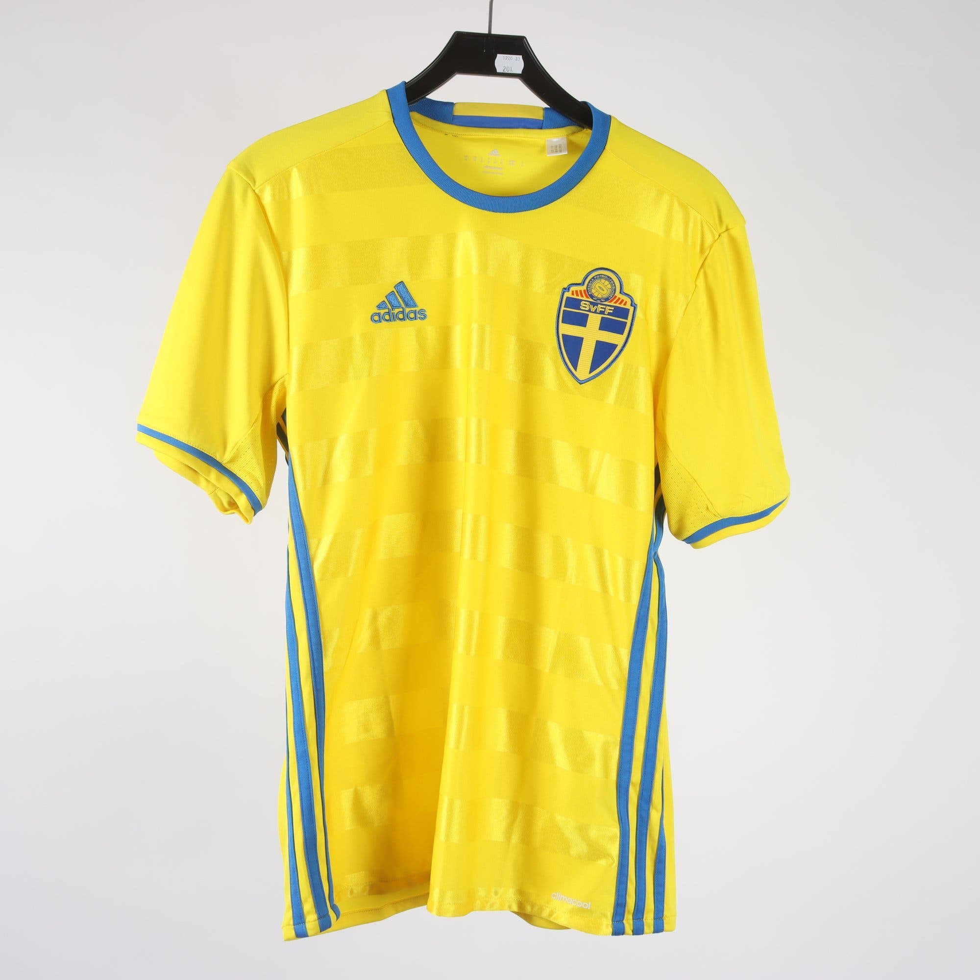 Sporttröja, Adidas, SvFF, gul, blå, stl. M