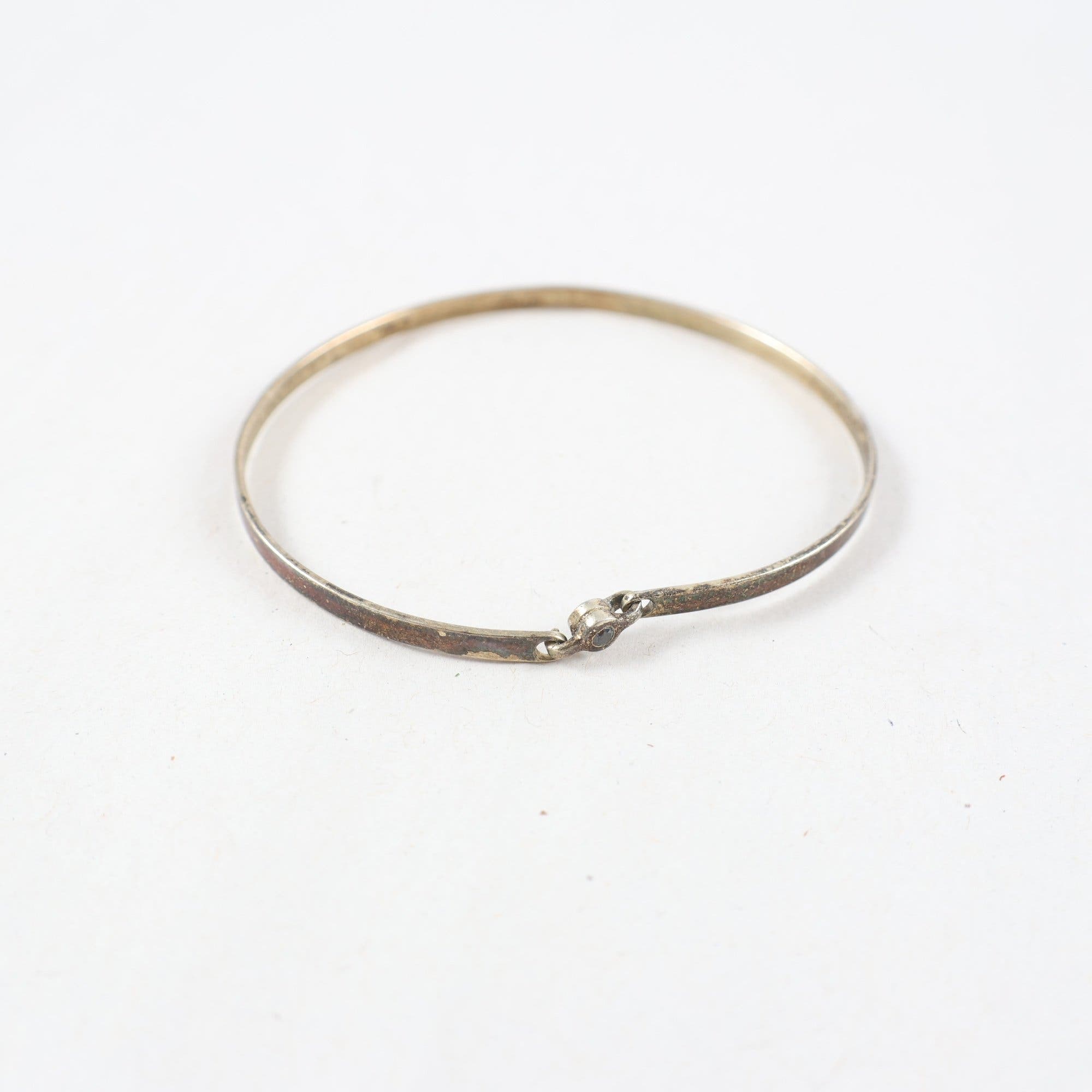 Armring, silver 925, med sten
