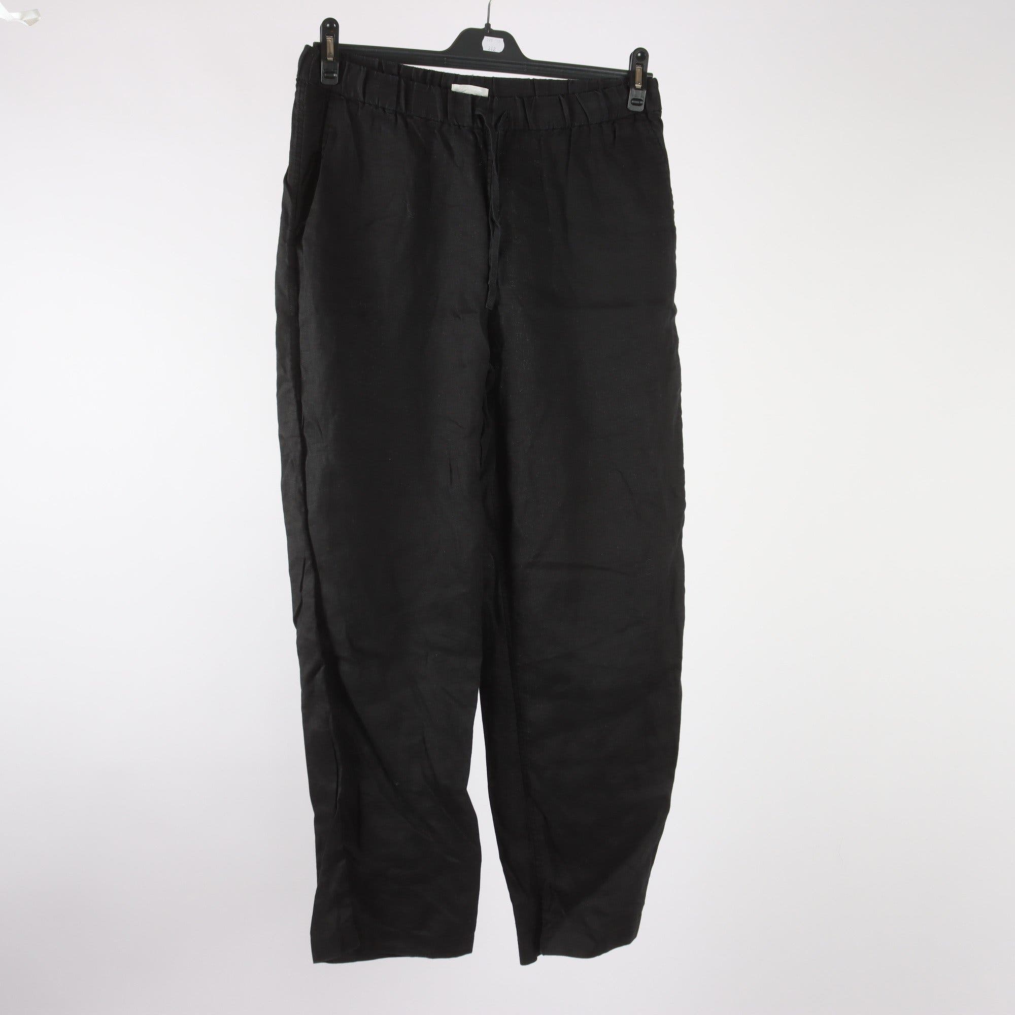 Byxor, Arket, svart, 100% lin, stl. M.