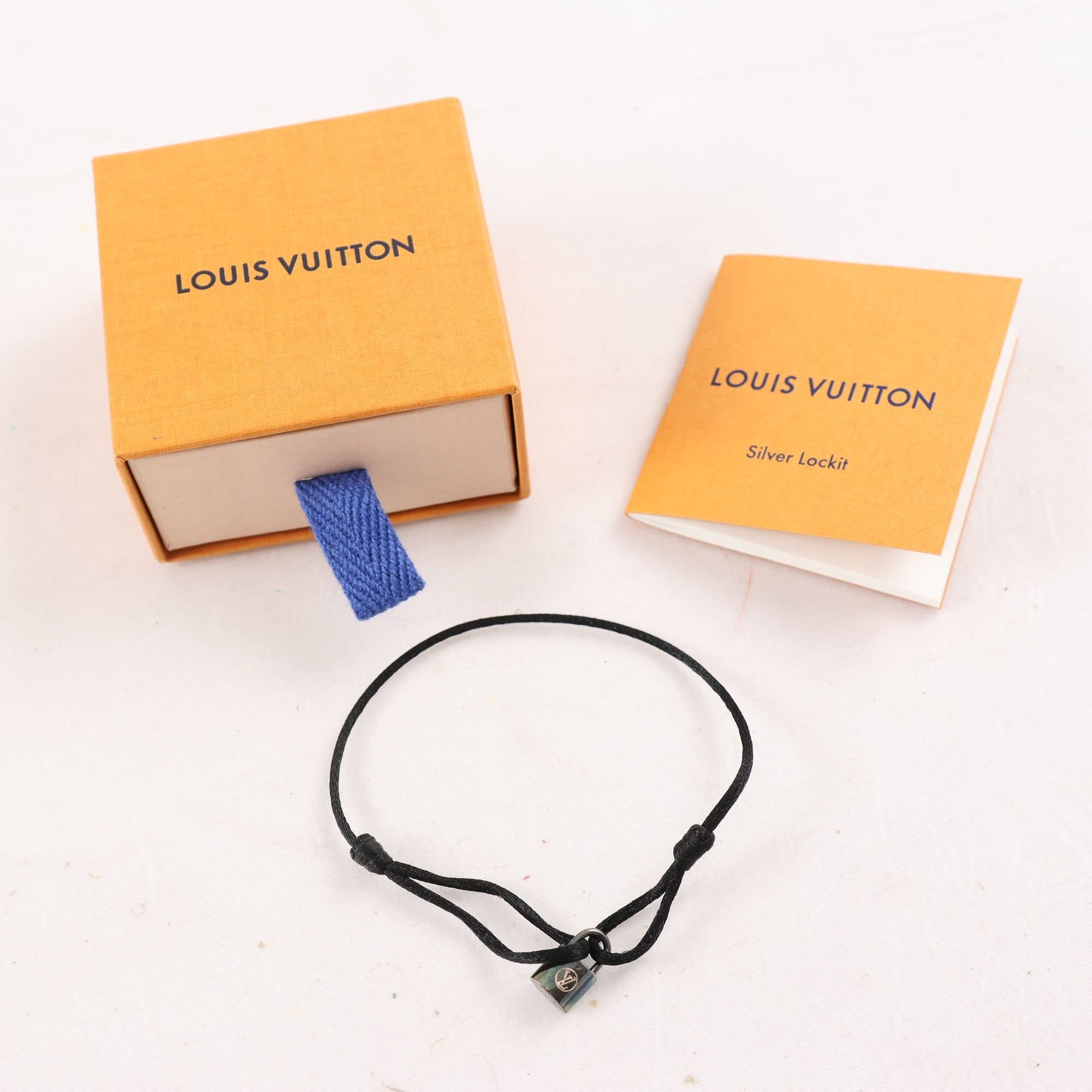 Armband, hänglås, silver 925, Louis Vuitton