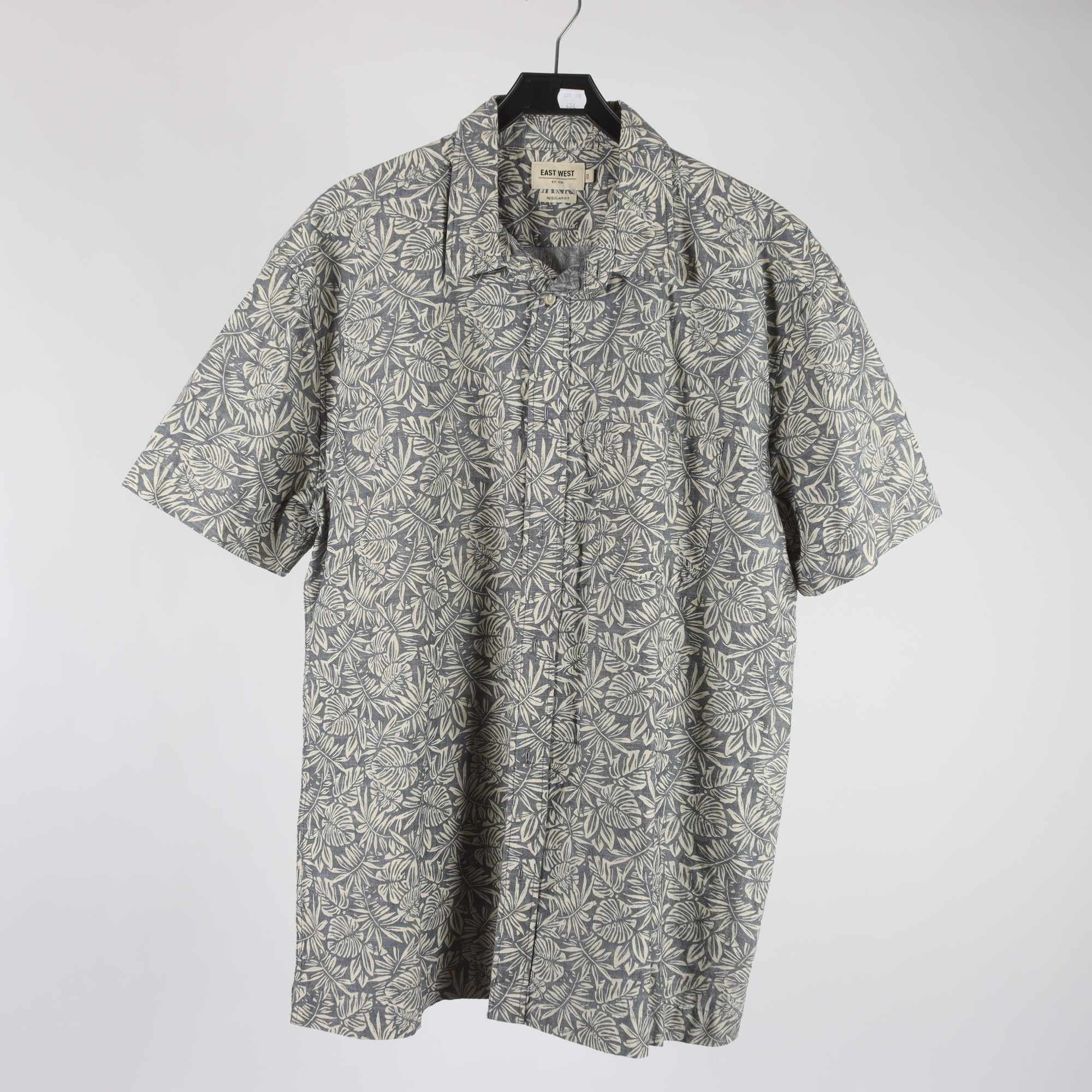 Skjorta, East West, grå, beige, stl. XXL.