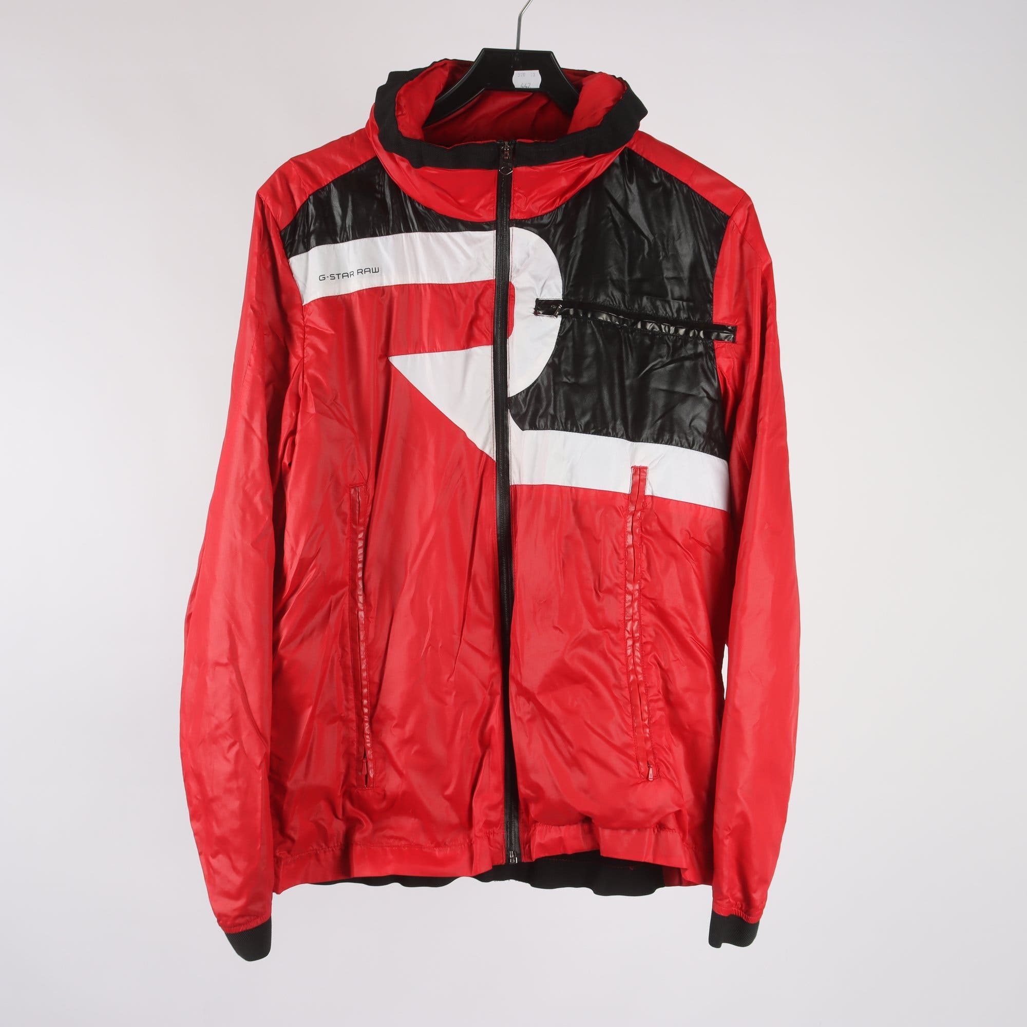 Vindjacka, G-Star Raw, röd, svart, stl. L.