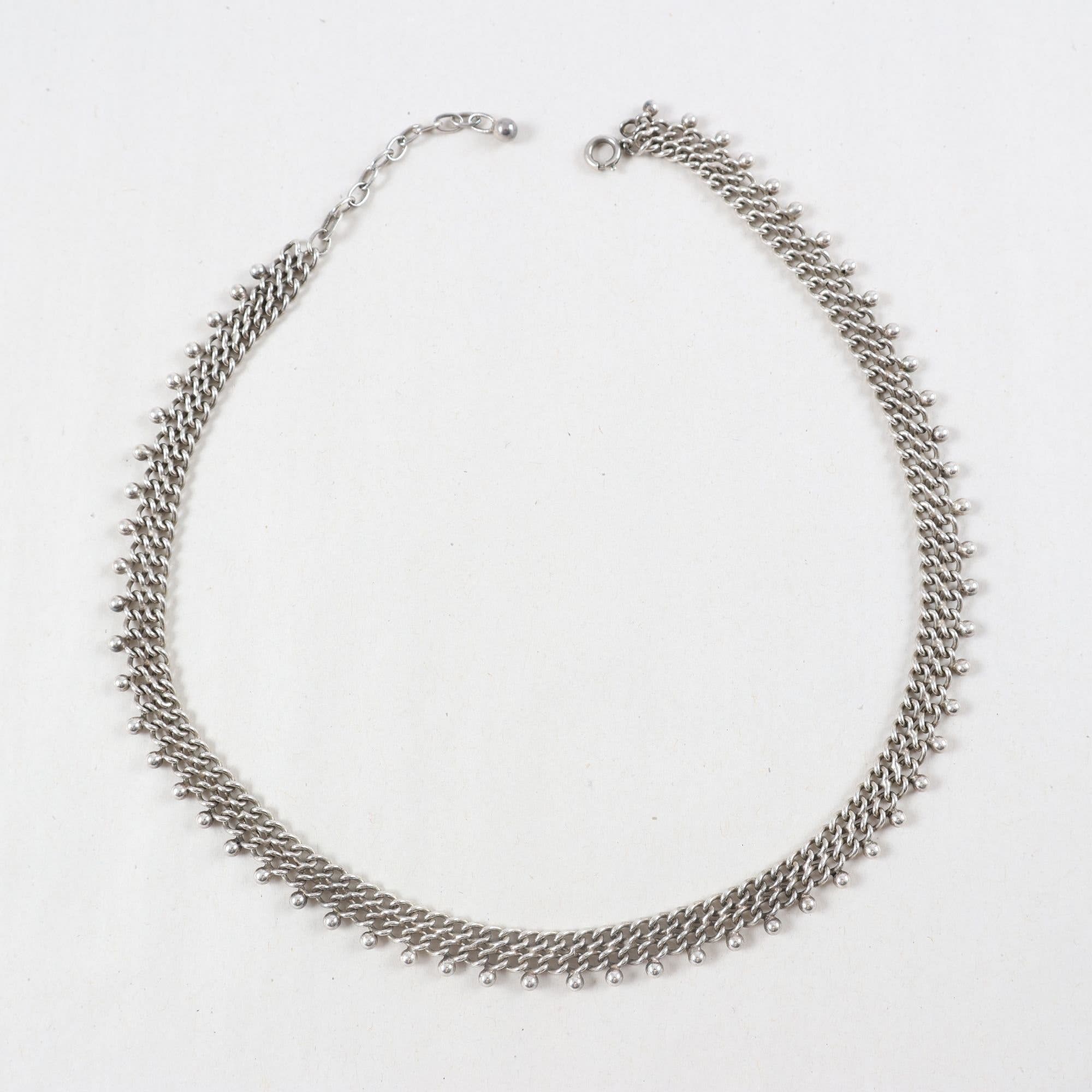 Collier, kuldekor, silver 835