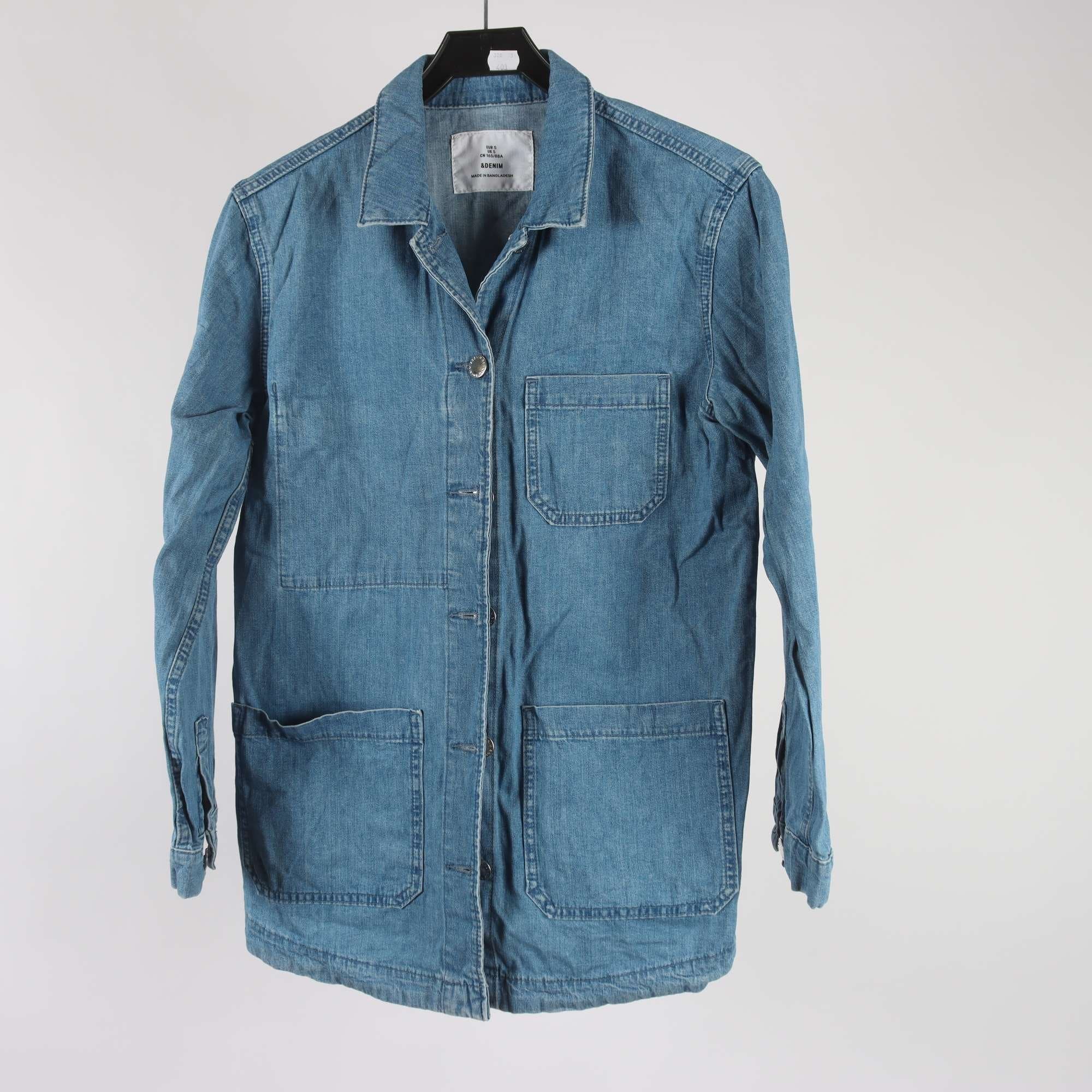 Worker jacket, & Denim, blå, stl. S.