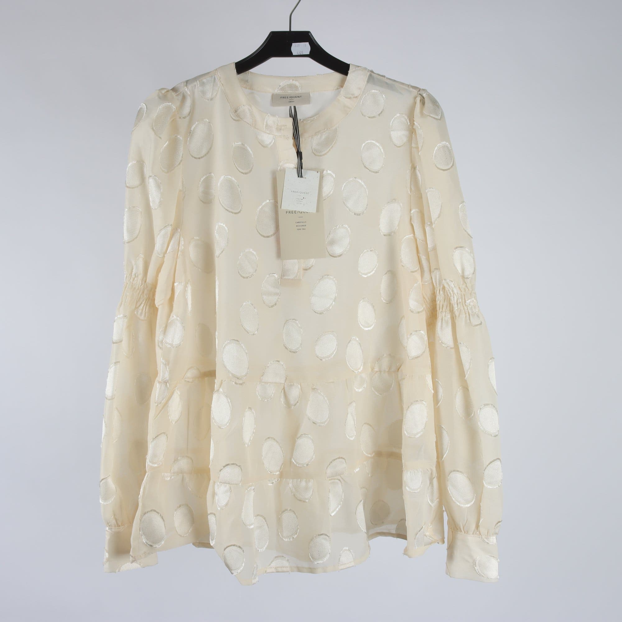 Blus, Free/Quent, beige, stl. S.
