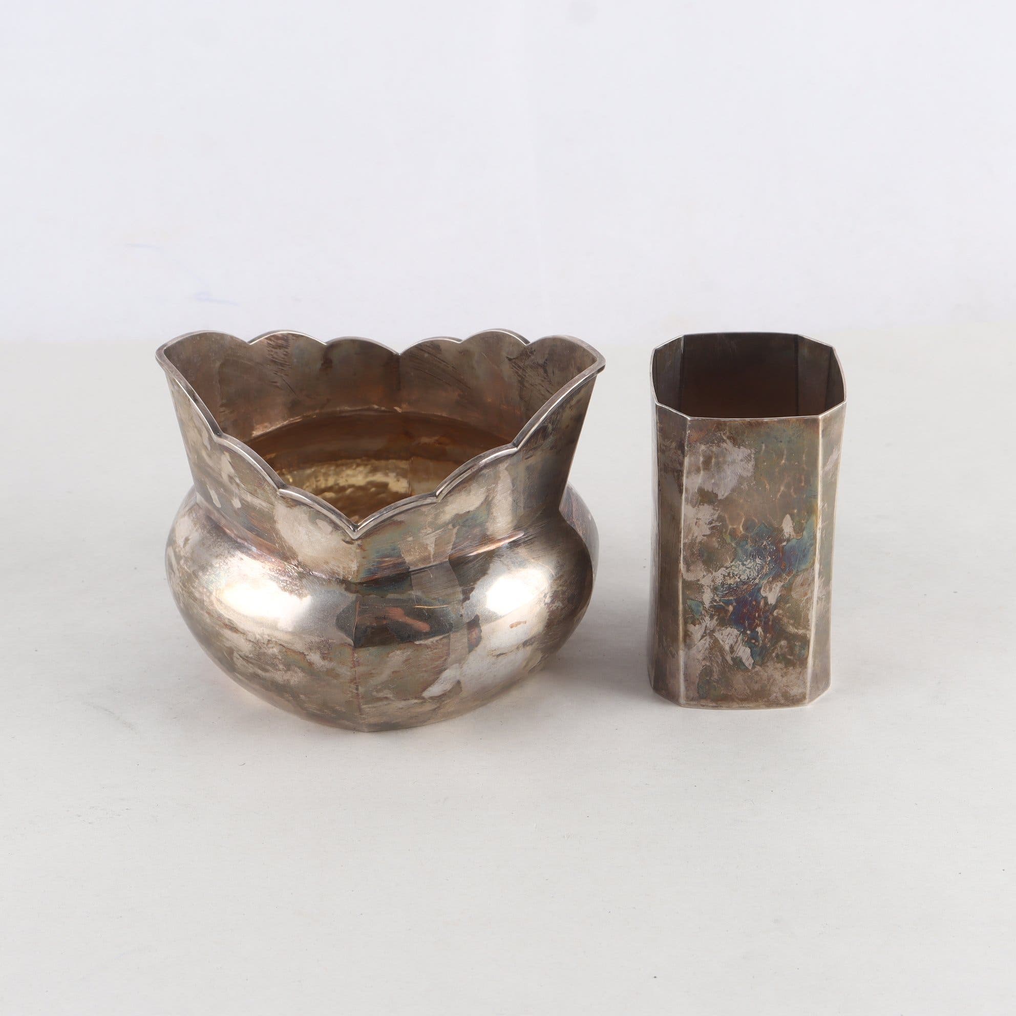 Vaser, sterling silver, Jan Lundgren, 2 st