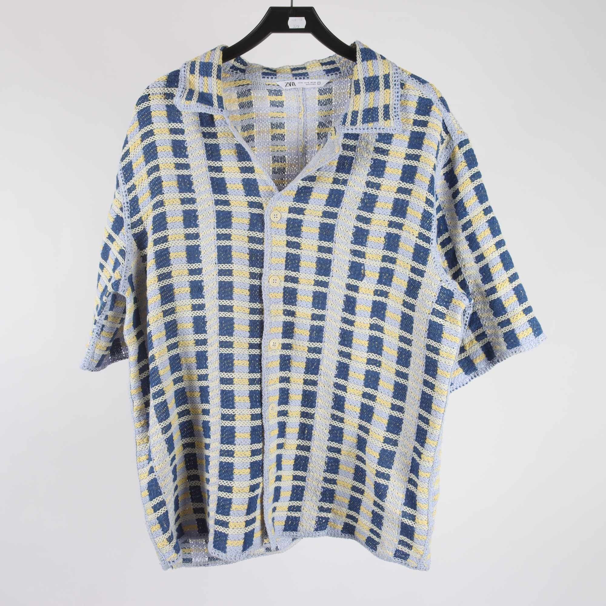 Tröja, Zara, blå, gul, stl. XL.
