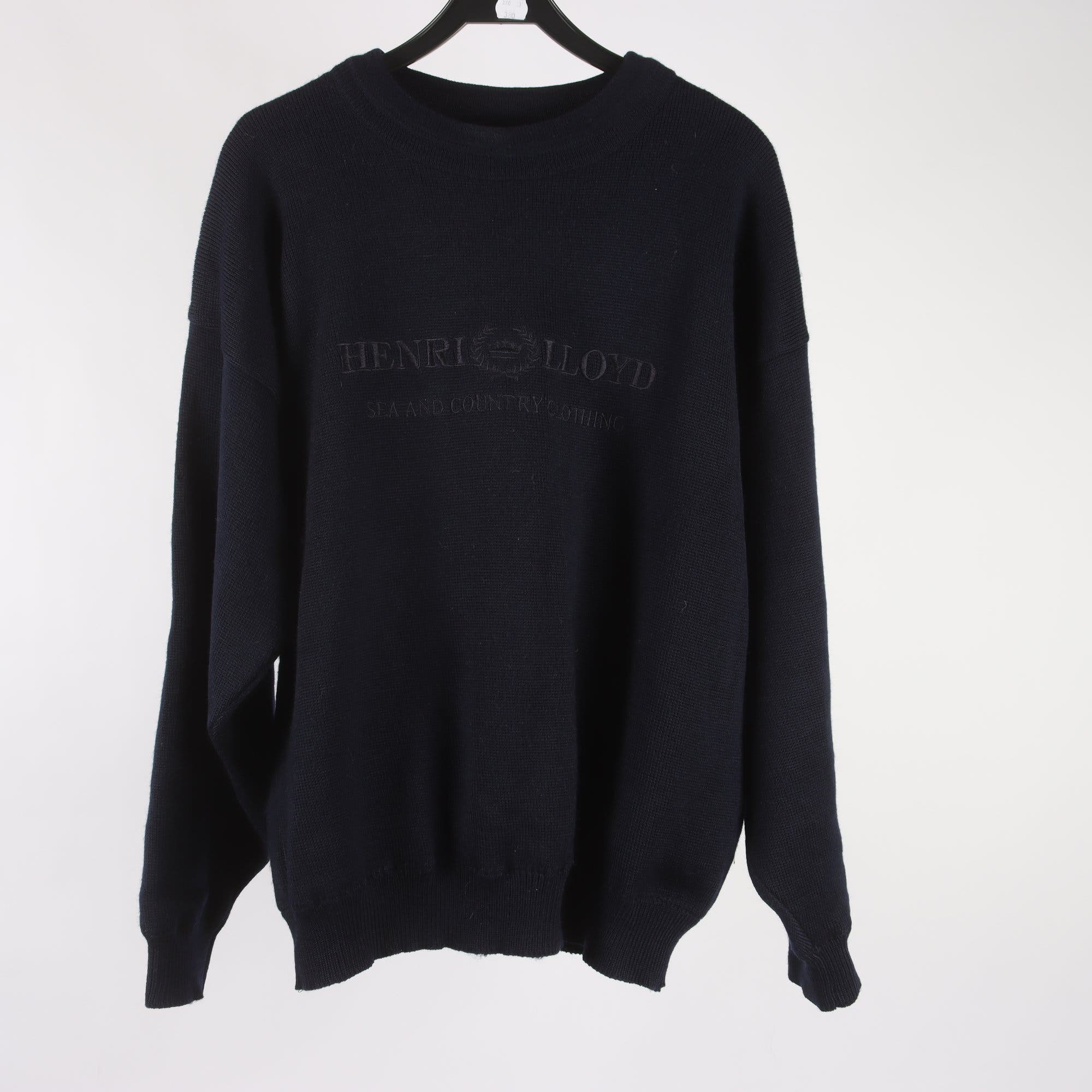Fodrad tröja, Henri Lloyd, blå, windstopper, stl. XXL.