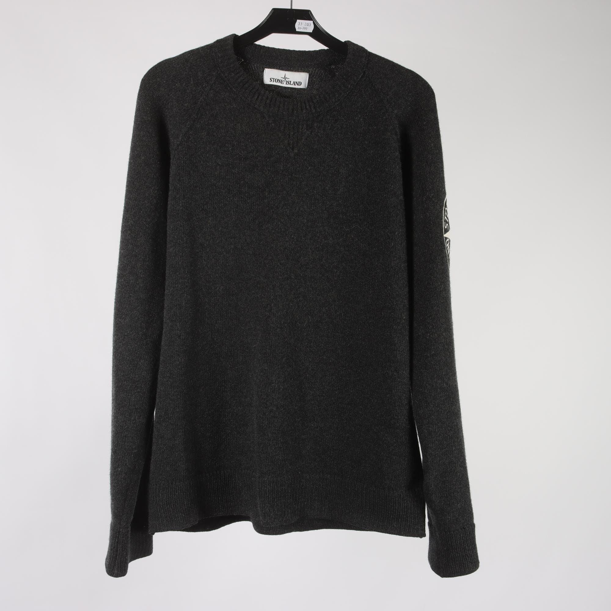 Stickad tröja, Stone Island, 100% ull, stl. S