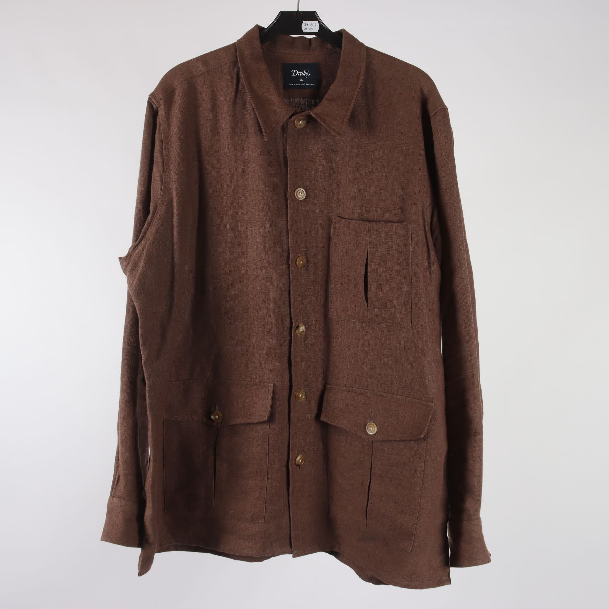 Skjorta, Drakés, 100% linne, stl. XL