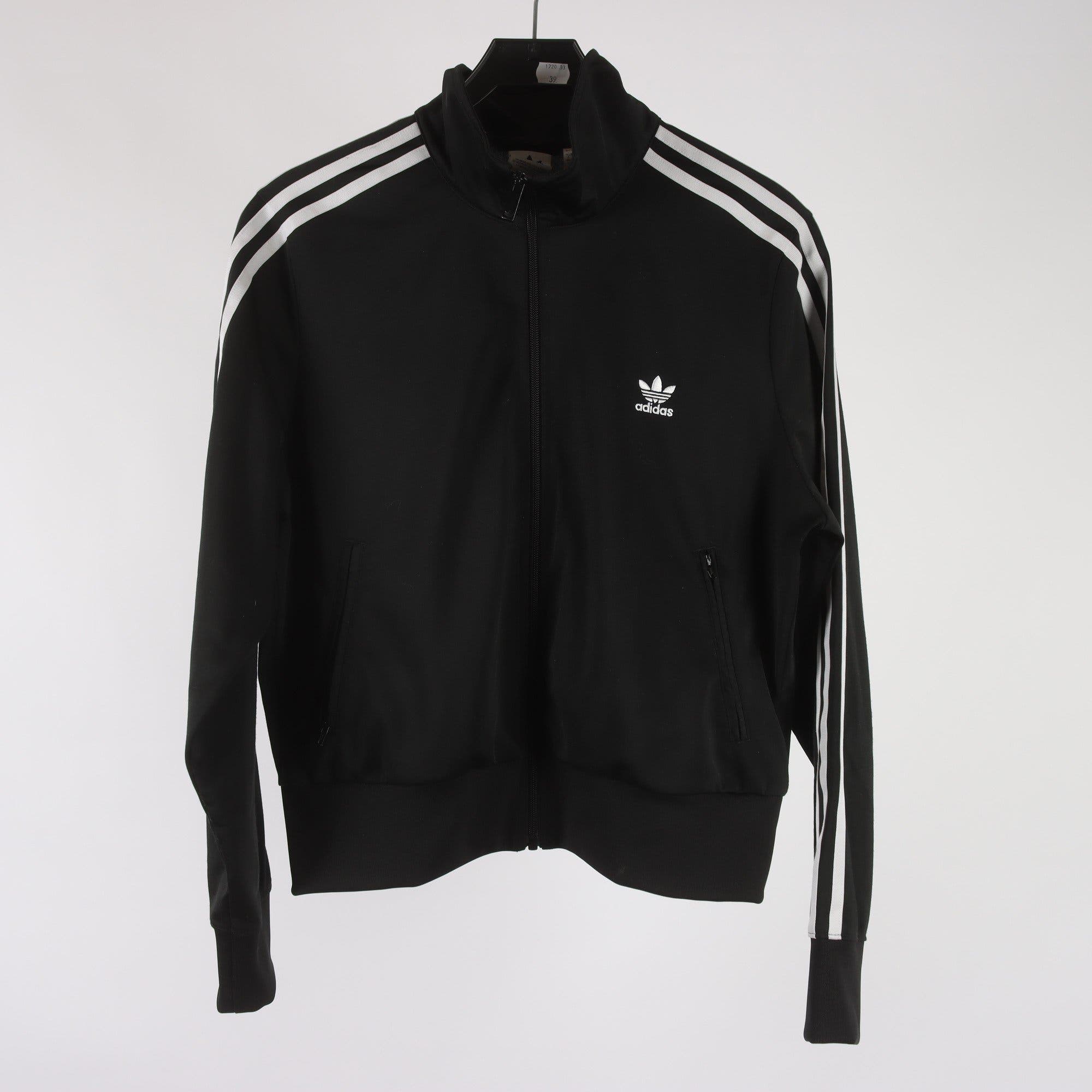 Sportjacka, Adidas, svart, vit, stl. 42-44