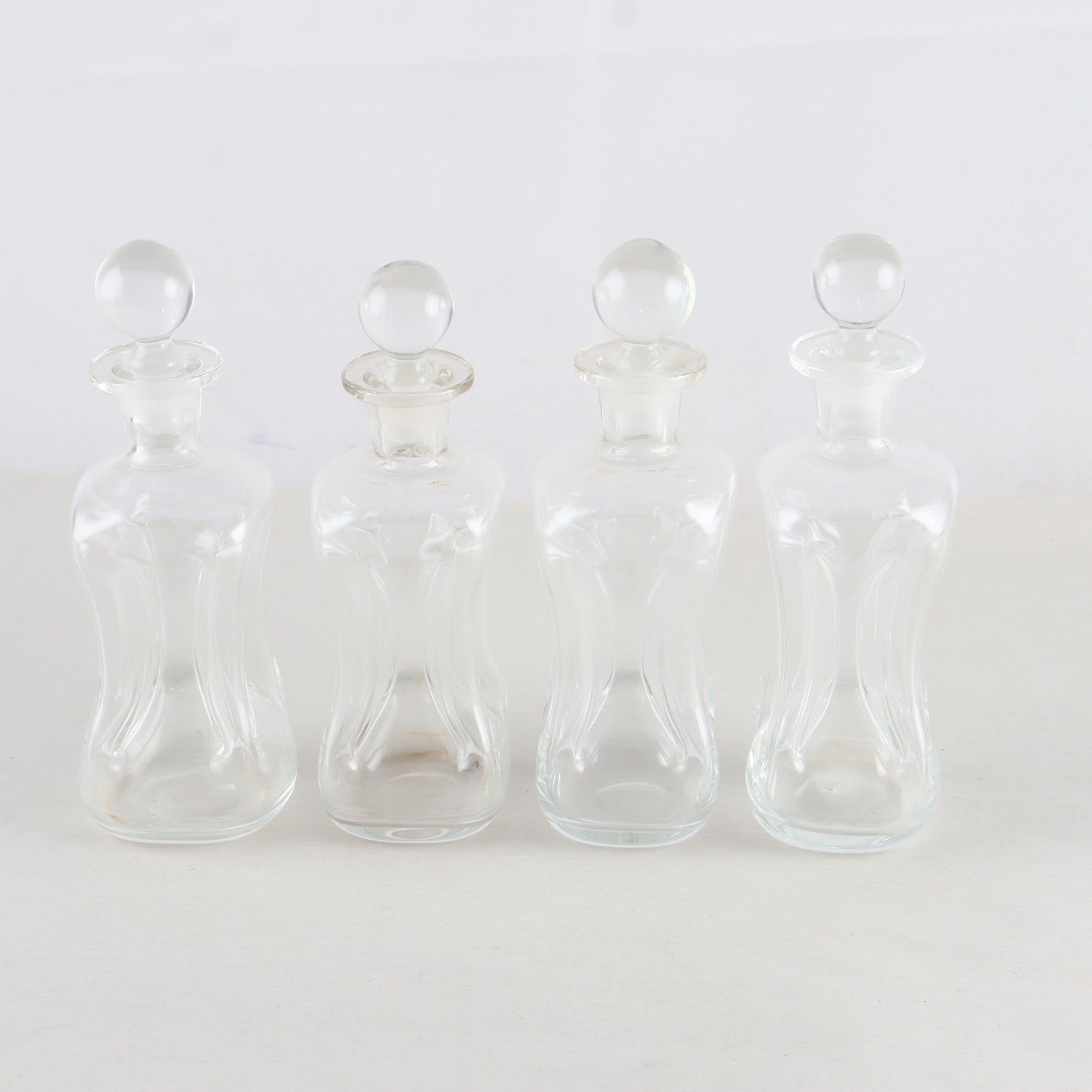 Holmegaard Klukflaskor, Jackob E Bang, Dansk Design, 4 st