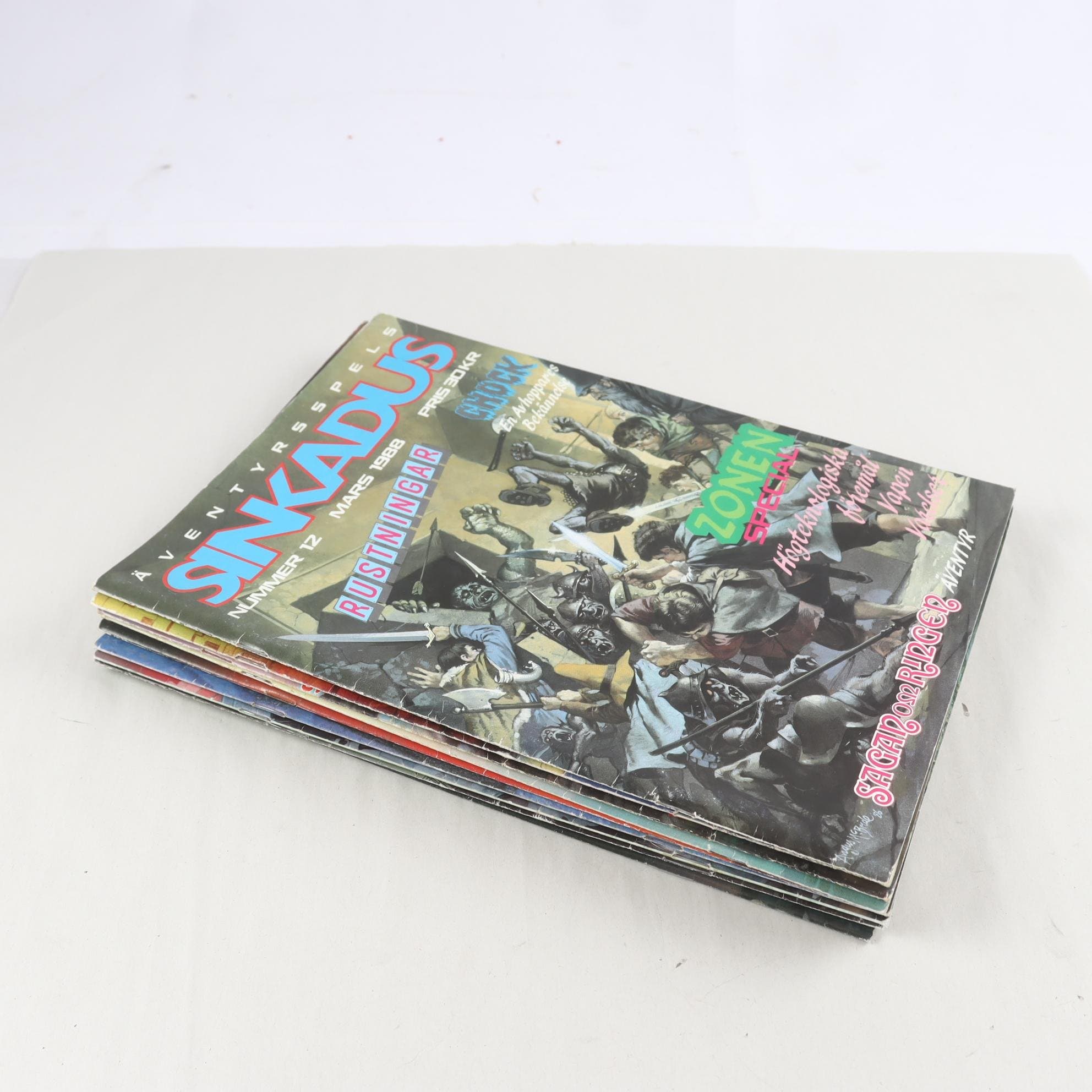 Sinkadus, 9 nummer från åren 1988-1990