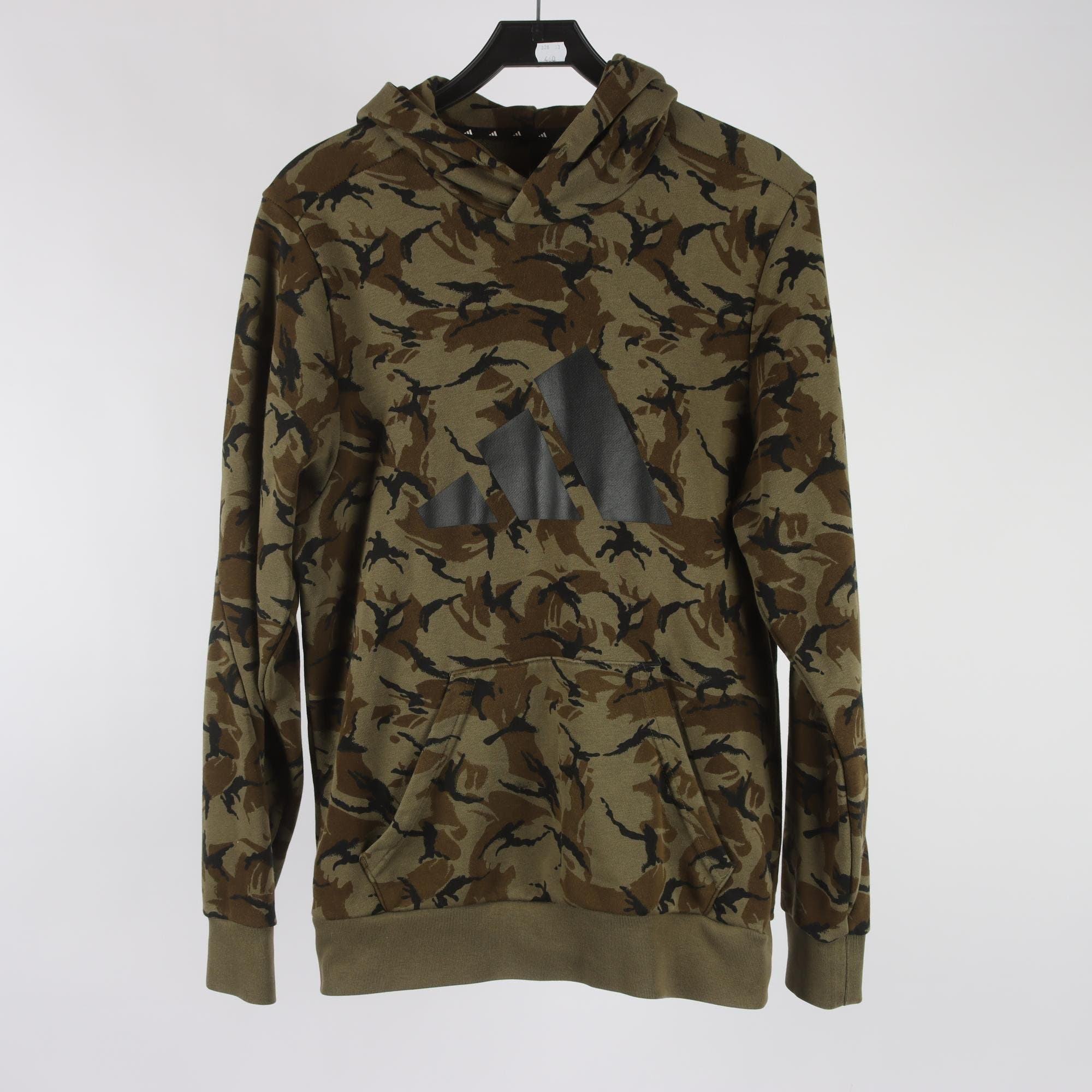 Hoodie, Adidas, grön, brun, stl. M.