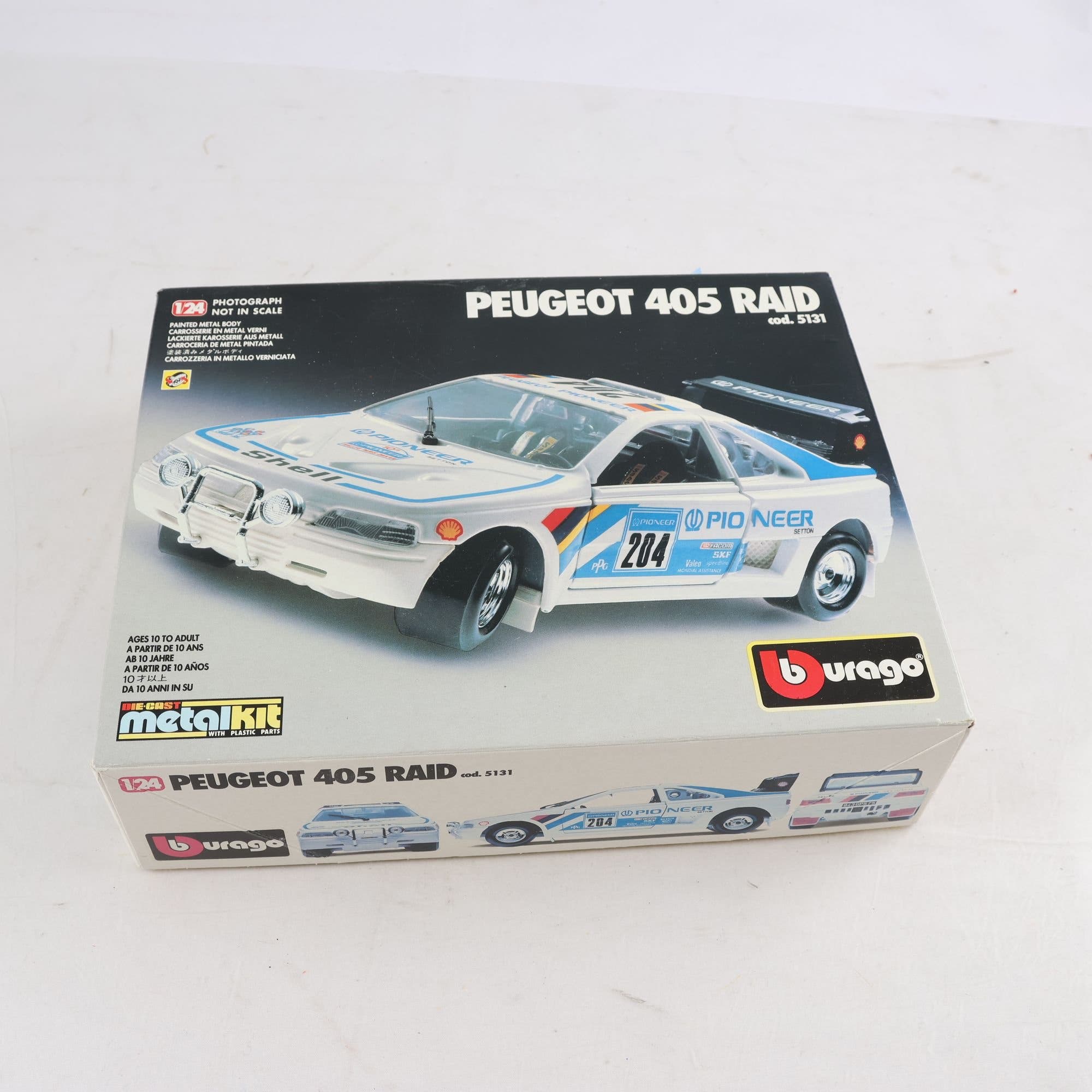 Bil, peugeot 405 RAID, burago,i org ask.