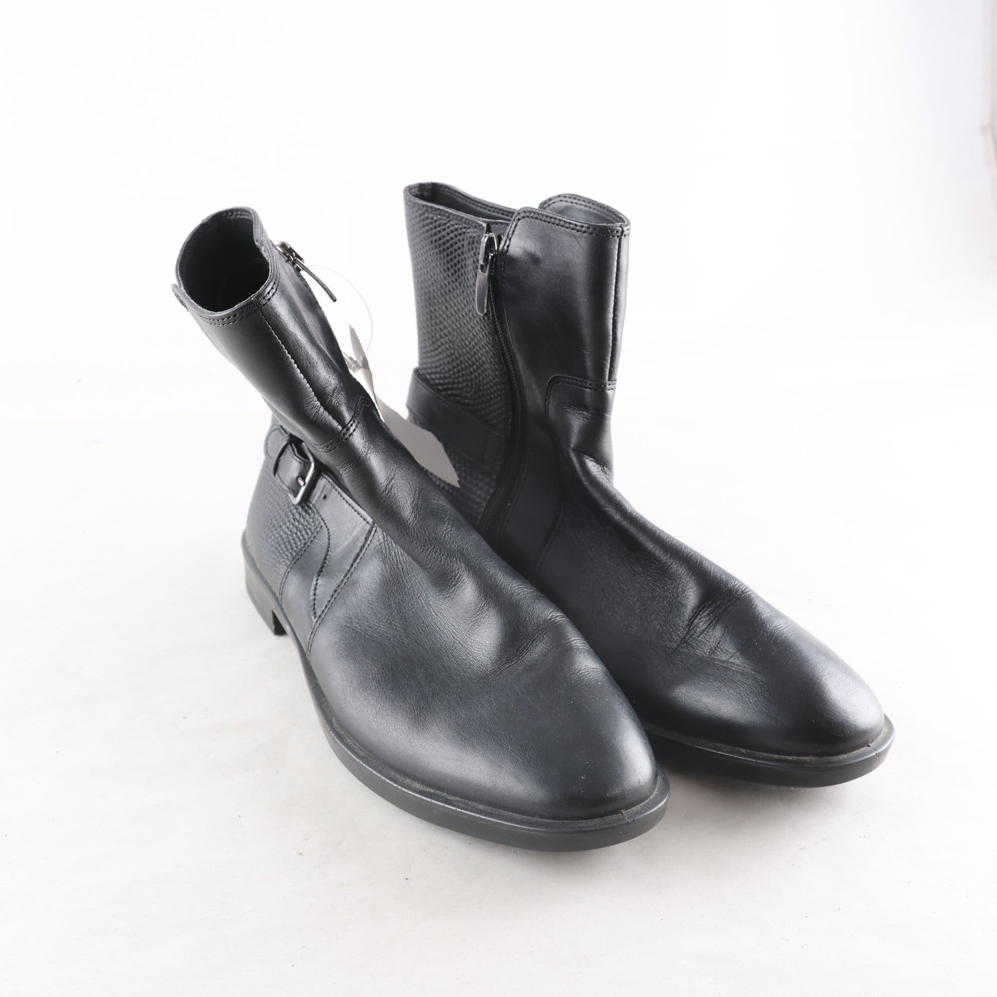 Boots, Ecco, läder, stl. 38