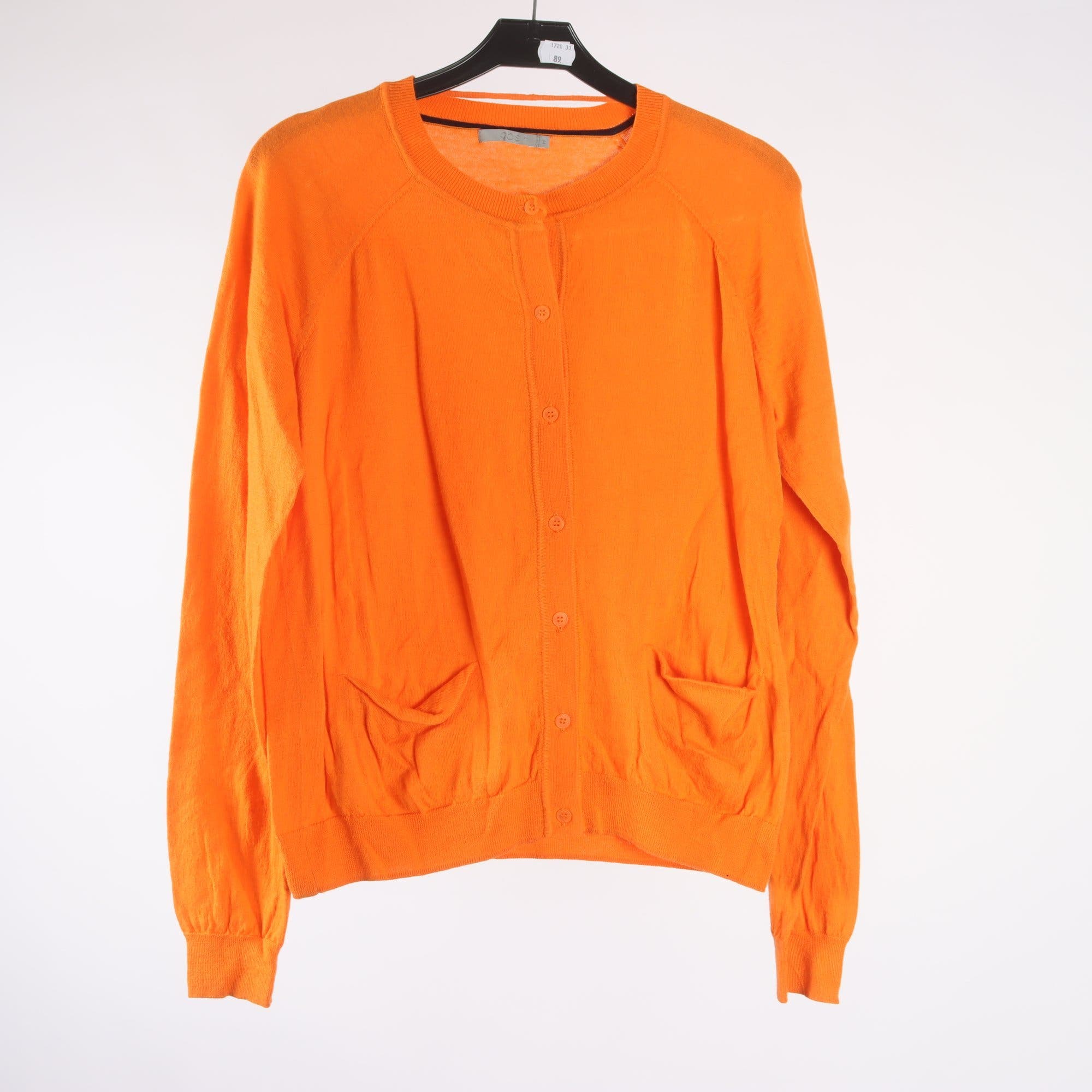 Kofta, COS, orange, ullblandning, stl. M