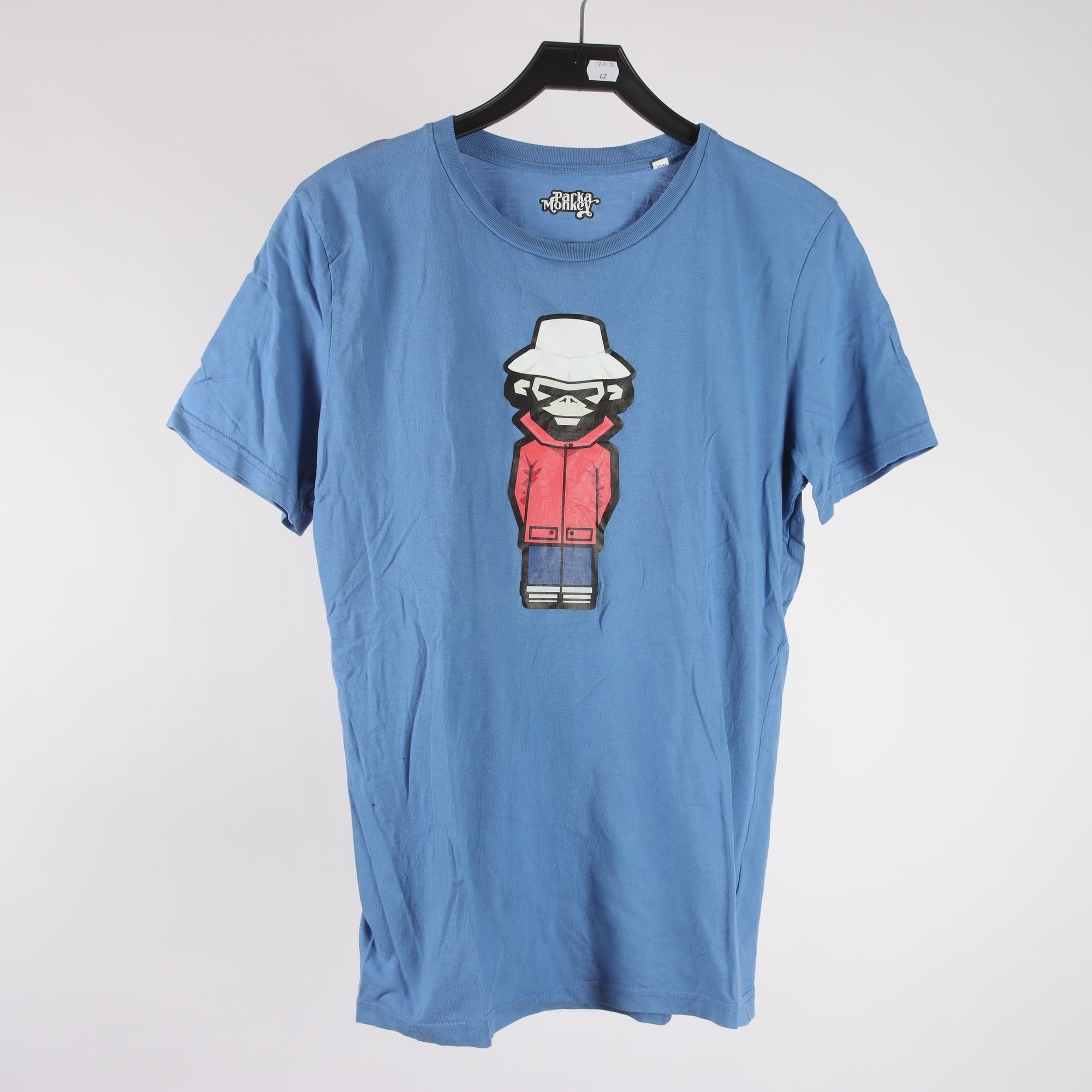 T-shirt, Parka Monkey, blå, stl. M