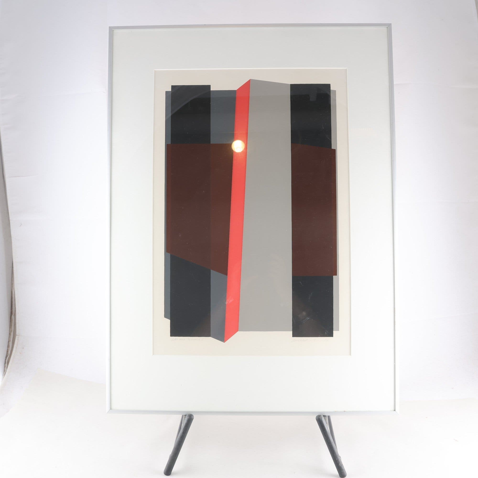 Färgserigrafi, ”4 faasia II”, Lars Holmström, signerad, 2/10. Endast avhämtning