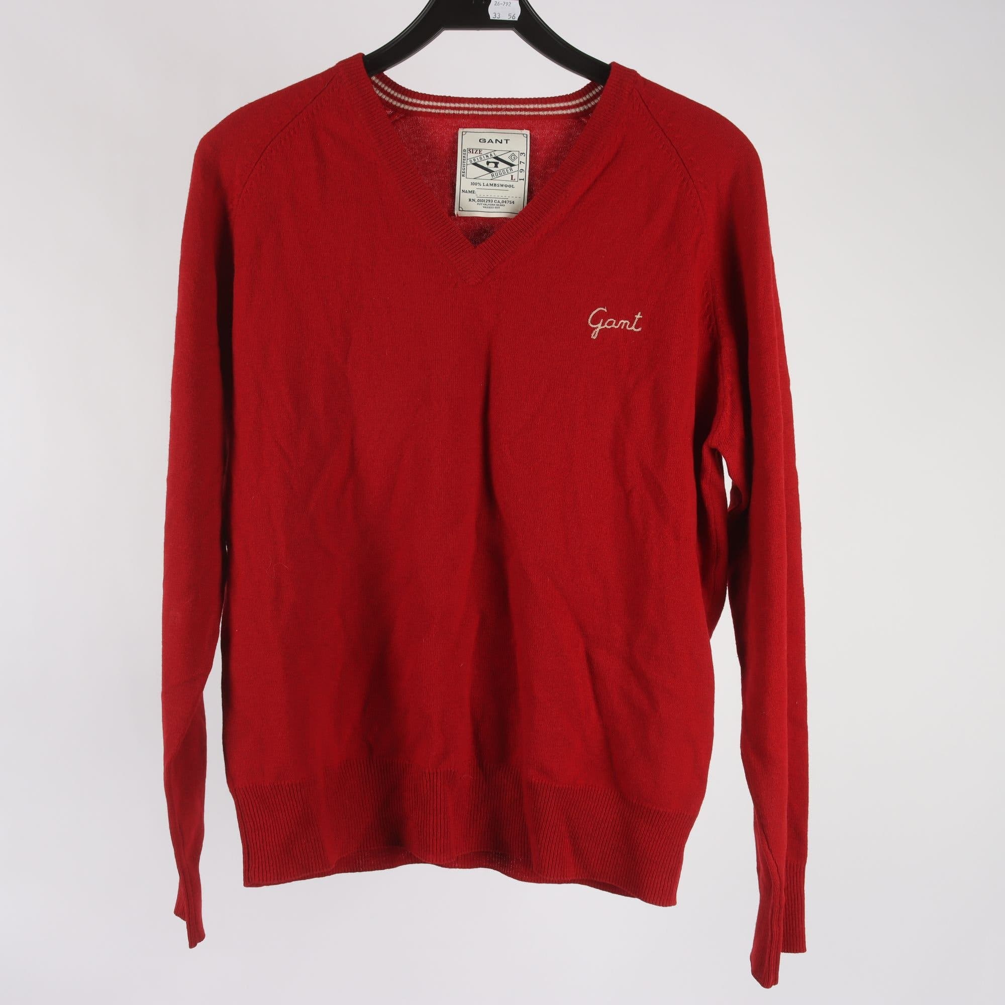 Stickad tröja, Gant, 100% lammull, stl. L