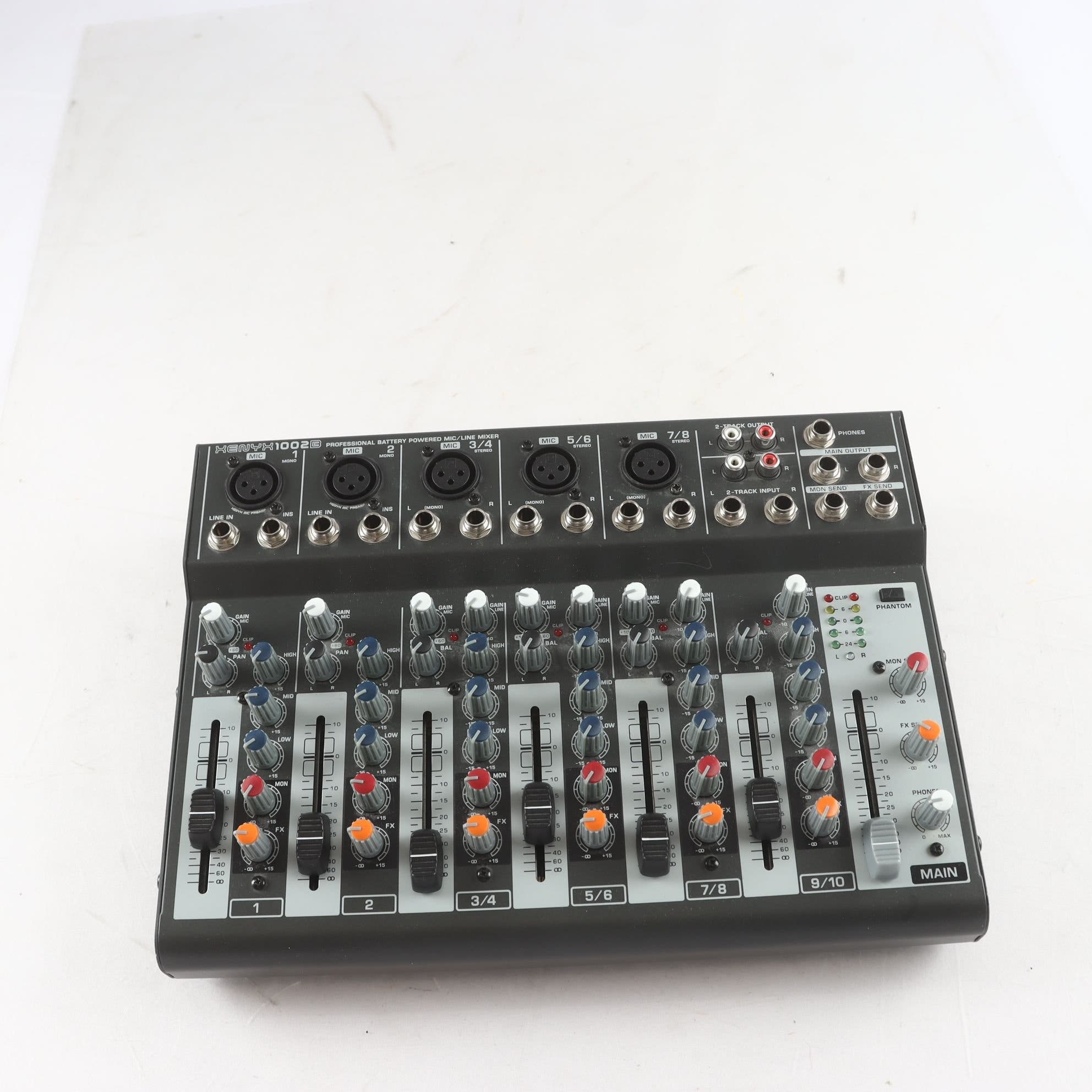 Mixer, Behringer xenyx 1002B.