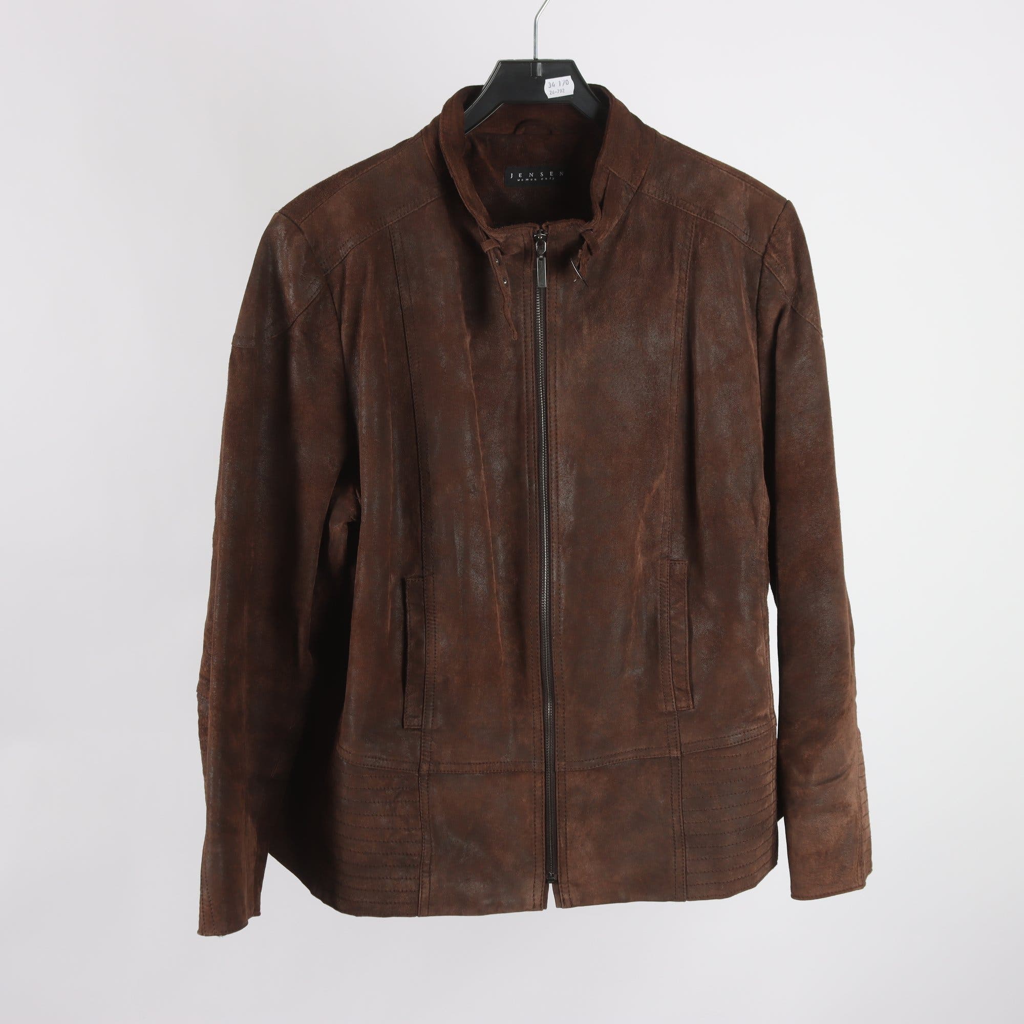 Mockajacka, Jensen, 100% läder, stl. 48