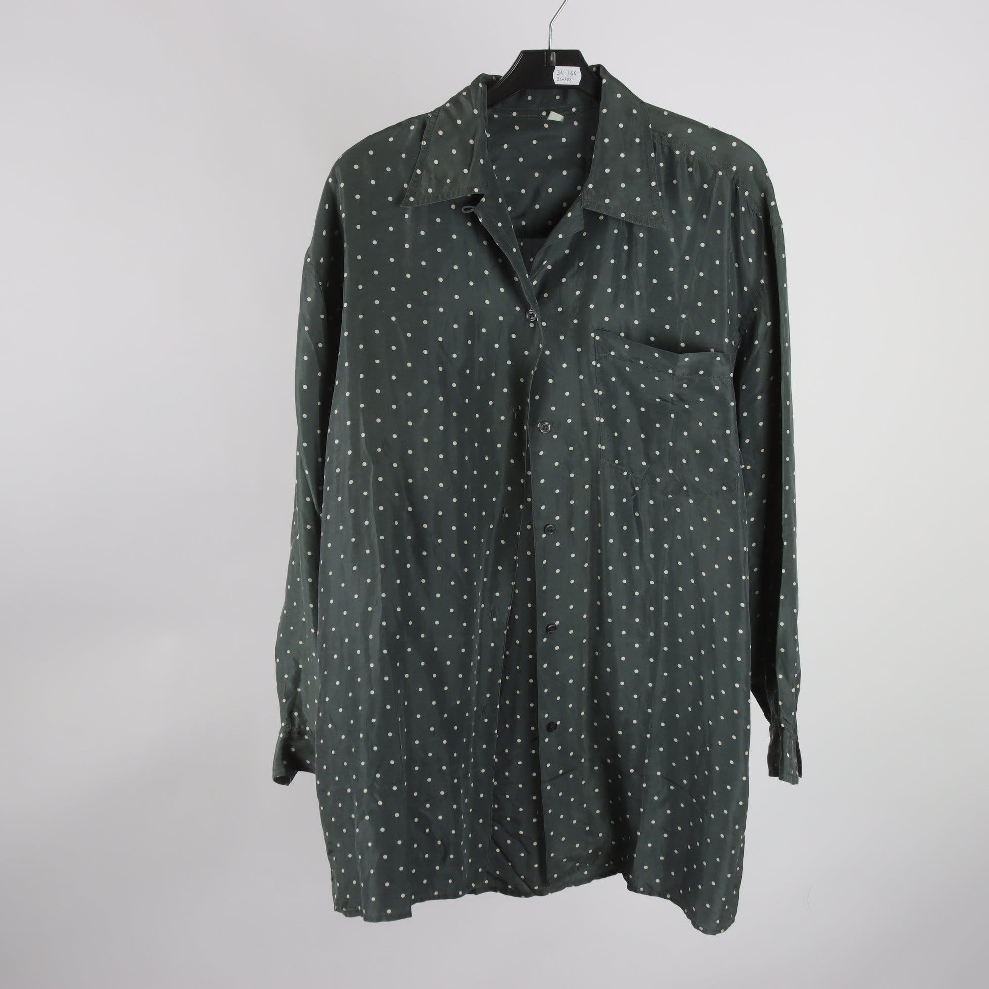 Blus, 100% siden, stl. L