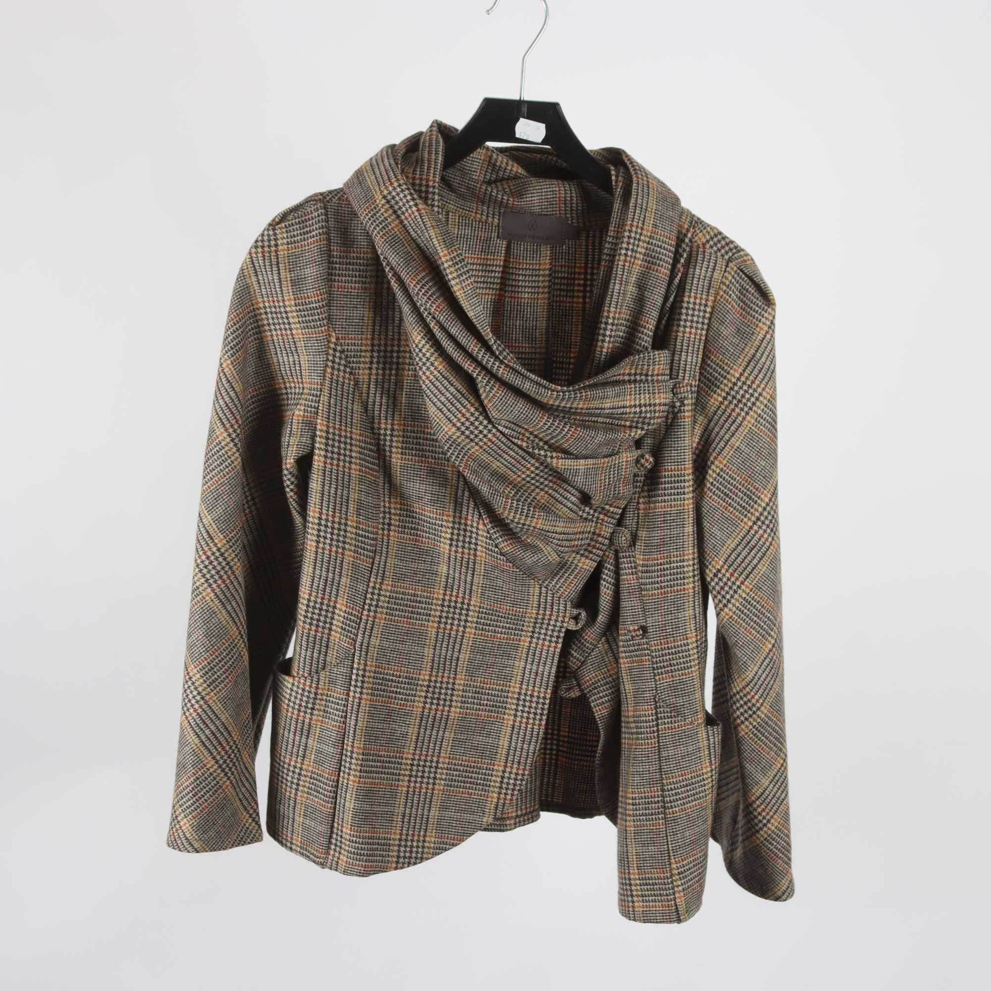 Jacka, Matilda Wendelboe, rutig, beige, stl. M.