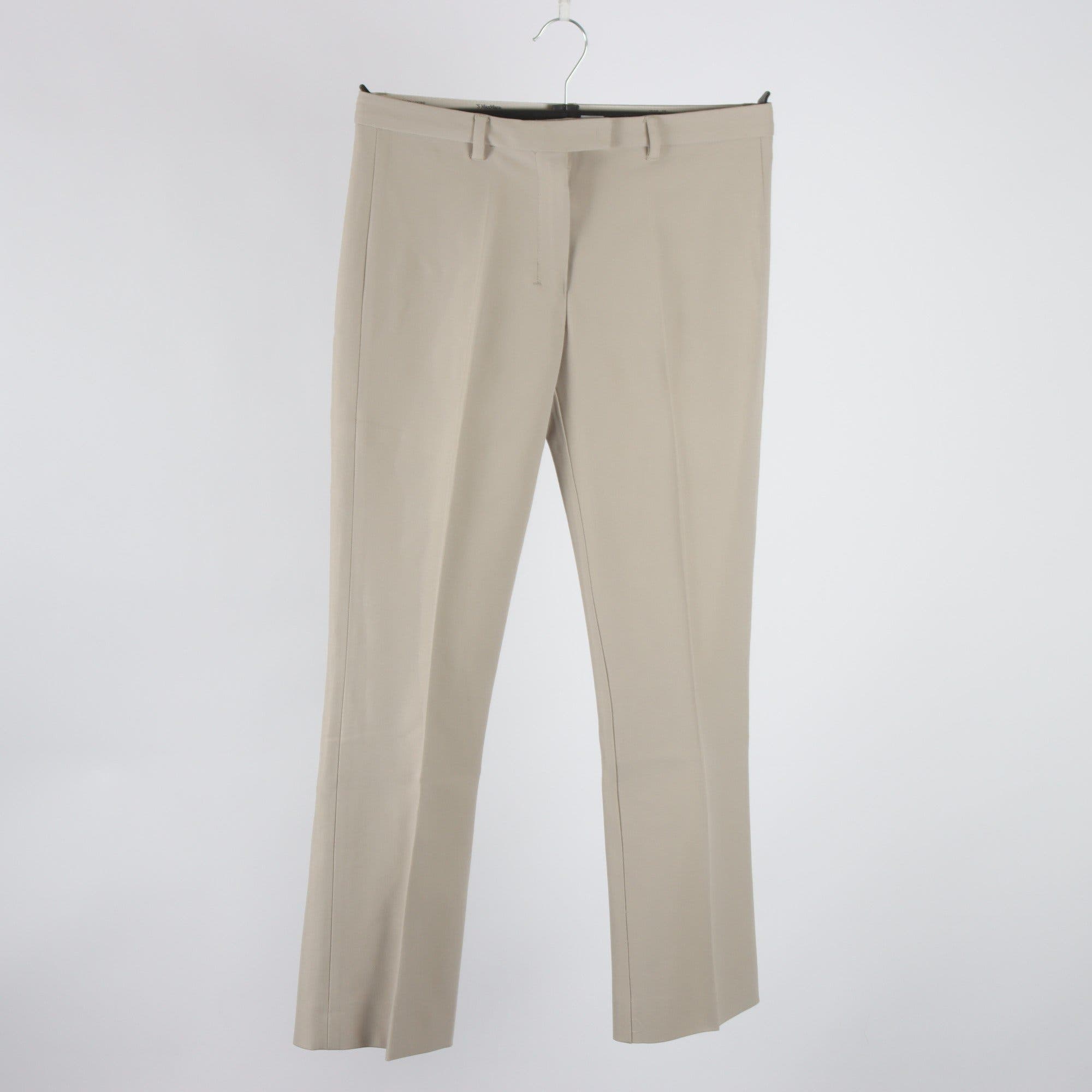 Byxor, MaxMara, beige, stl. 38.