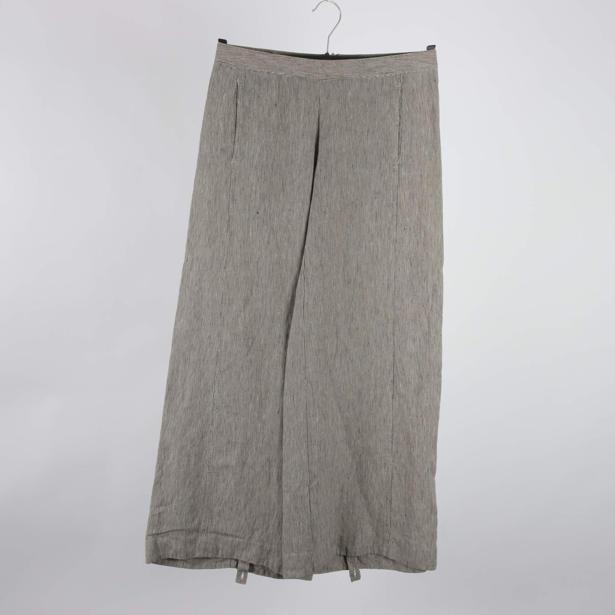 Byxor, Nygårdsanna, randig, beige, 100% lin, stl. 36