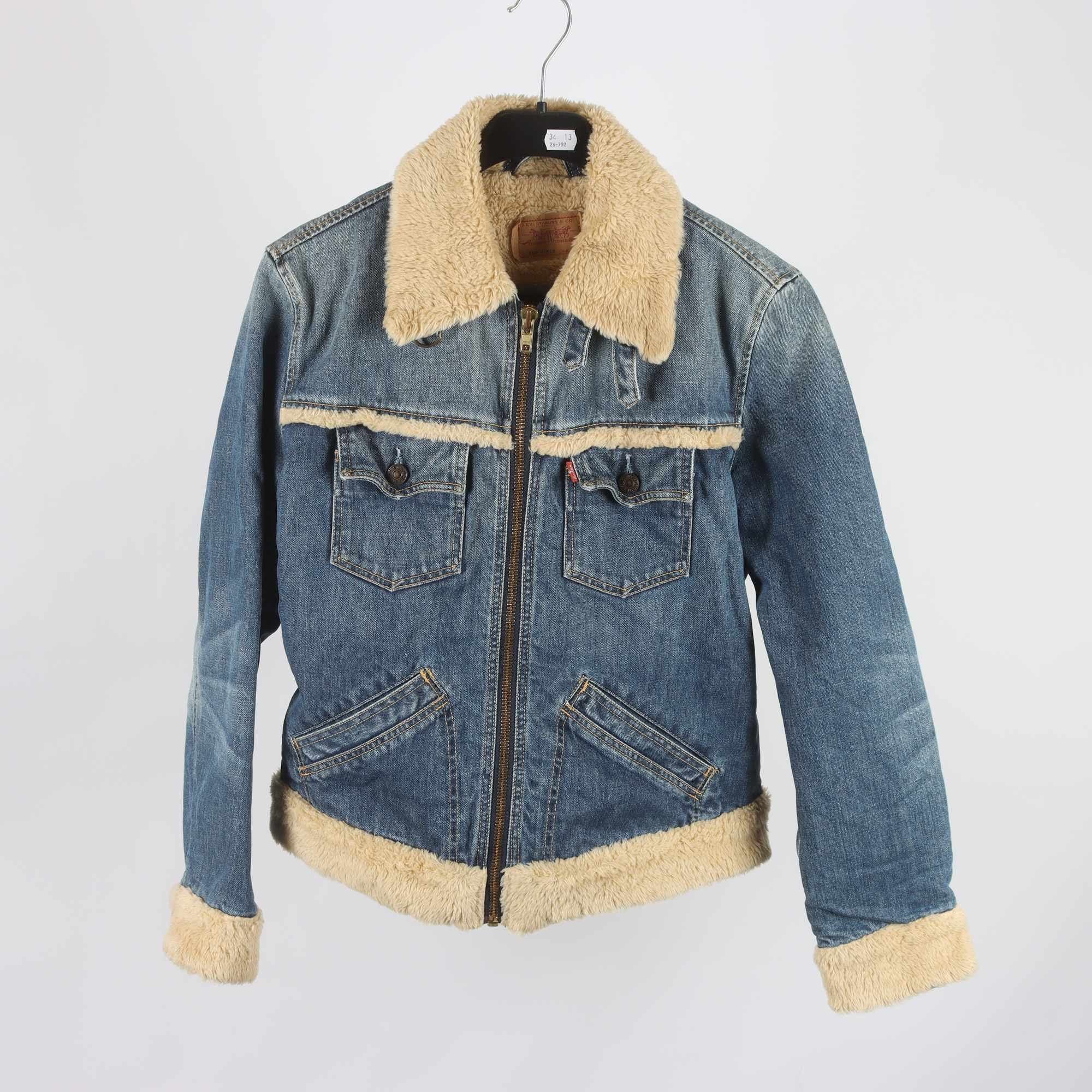 Fodrad jeansjacka, Levis, stl. M