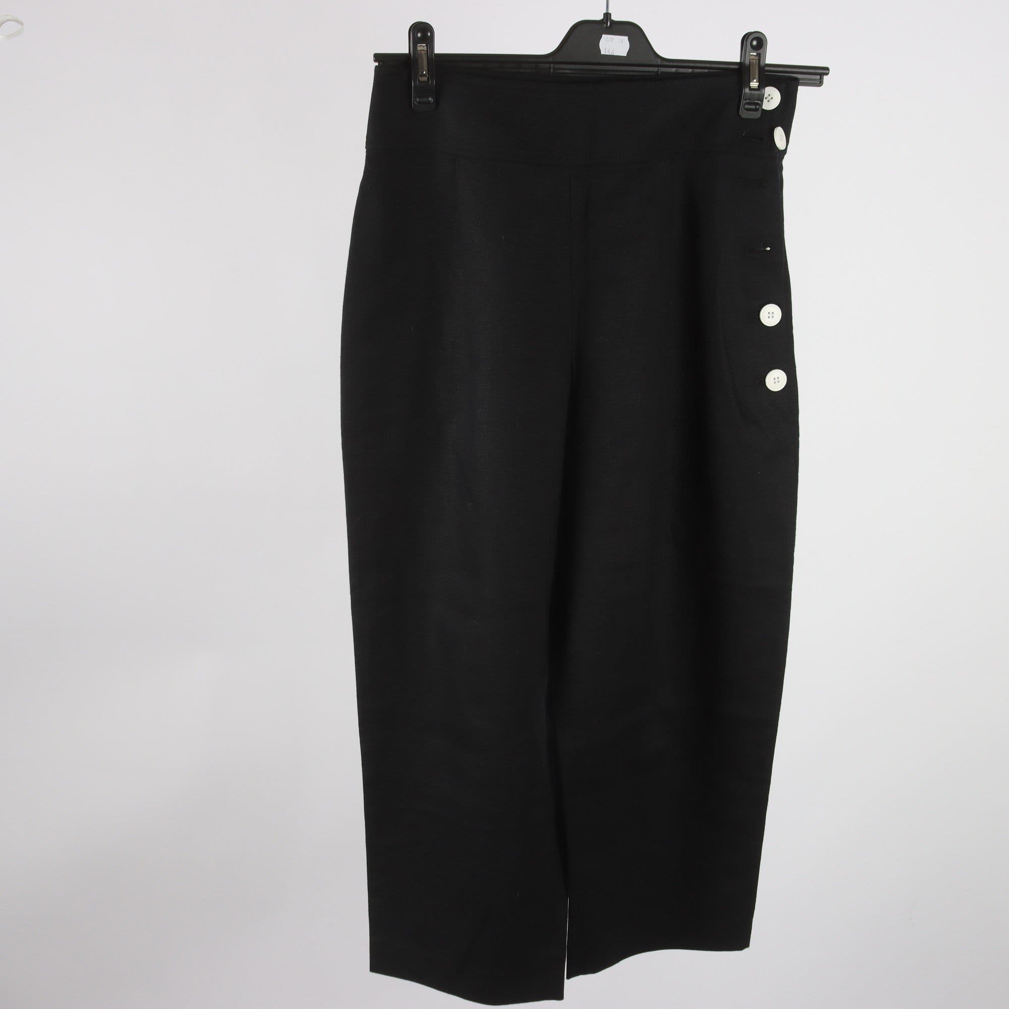 Ankelbyxor, Club Monaco, svart, 55 % lin, stl. S-M.
