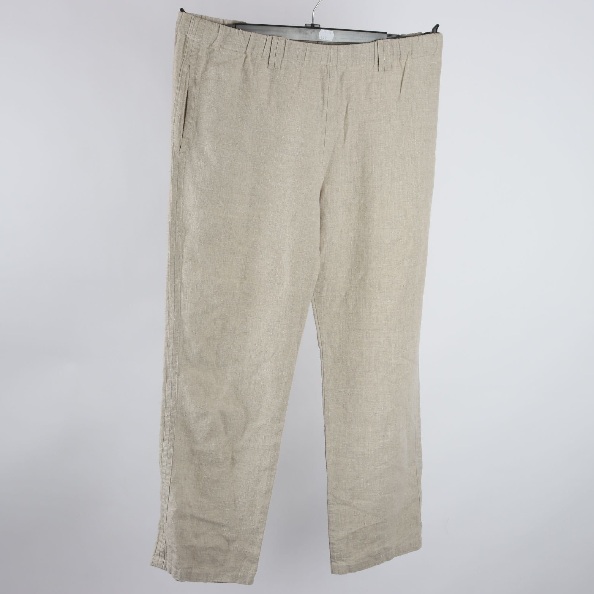 Byxor, Jessica Cato, beige, lin, stl. M.