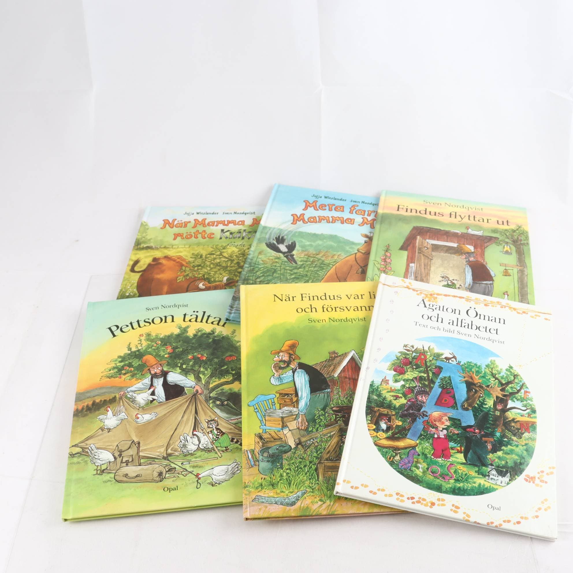 Sven Nordqvist, bokpaket med 6 volymer, Pettson & Findus m.m.