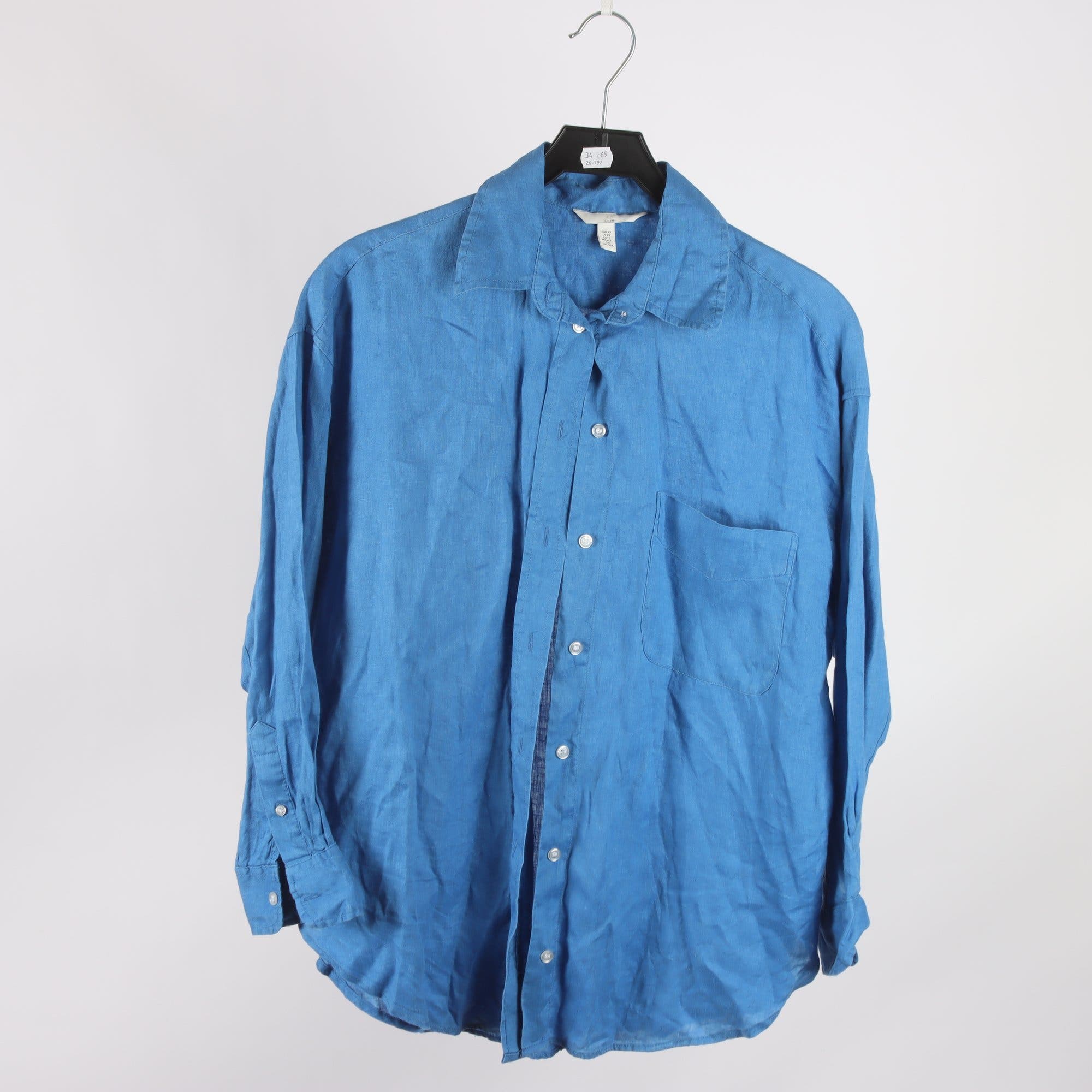 Skjorta, H&M, 100% linne, stl. XS