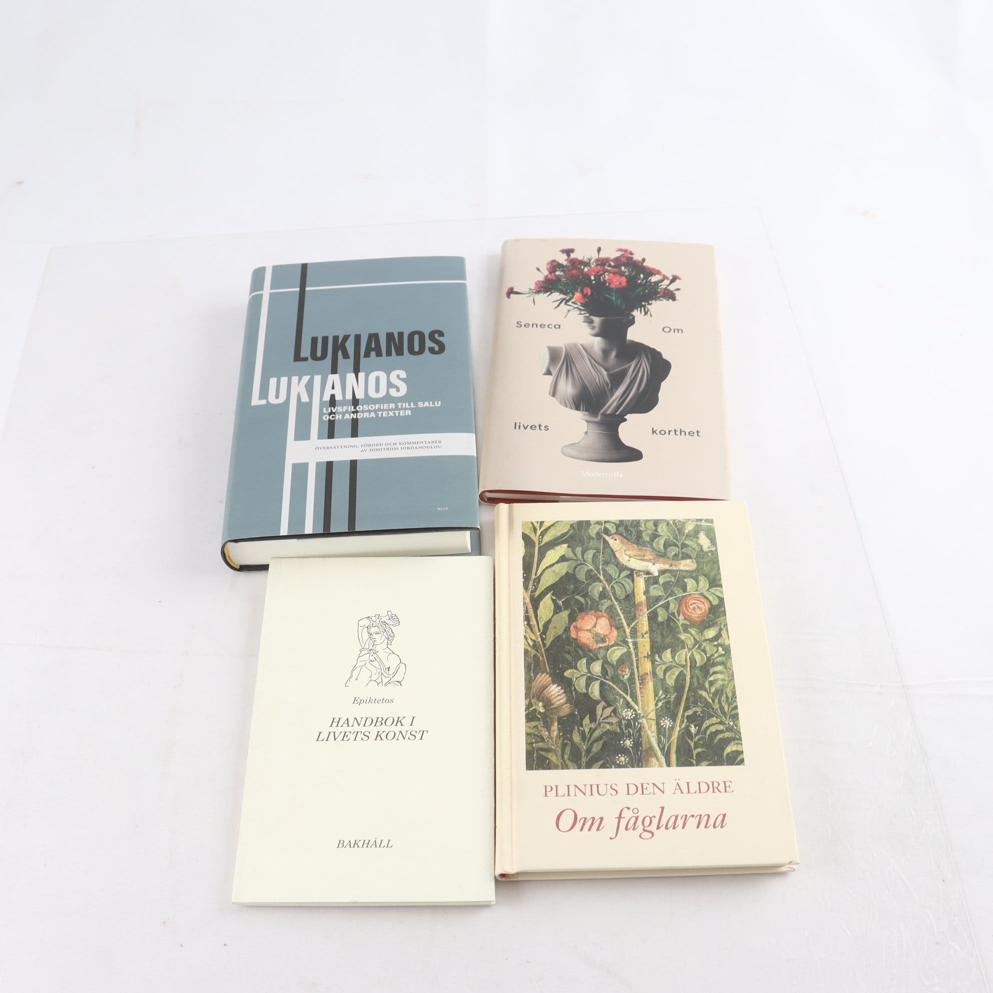 Antikens filosofi, stoicism m.m., bokpaket med 4 volymer