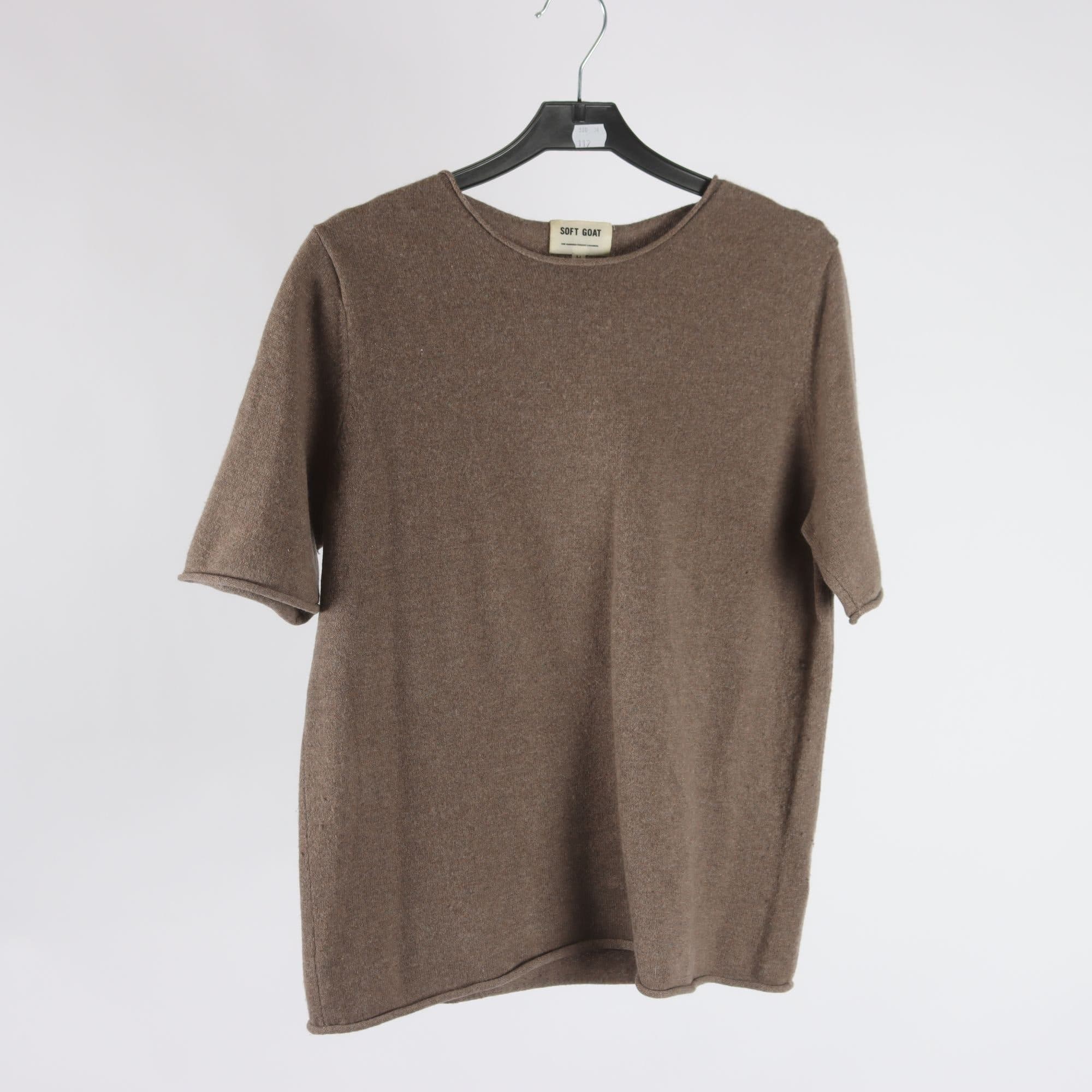 Tröja, Soft Goat, brun, 100% cashmere, stl. M.