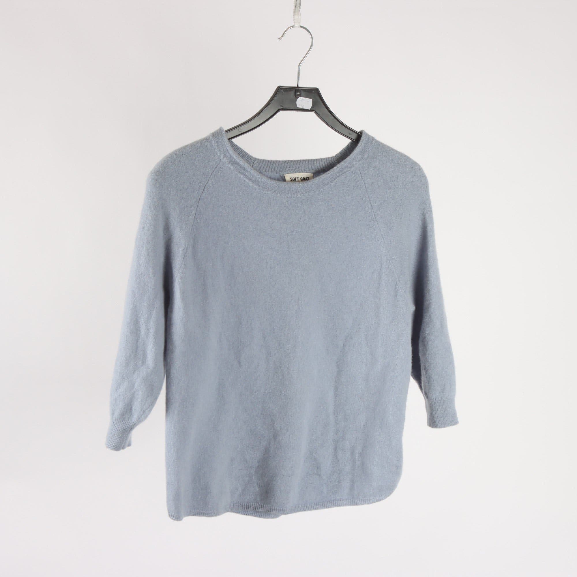 Tröja, Soft Goat, ljusblå, 100% cashmere, stl. M.