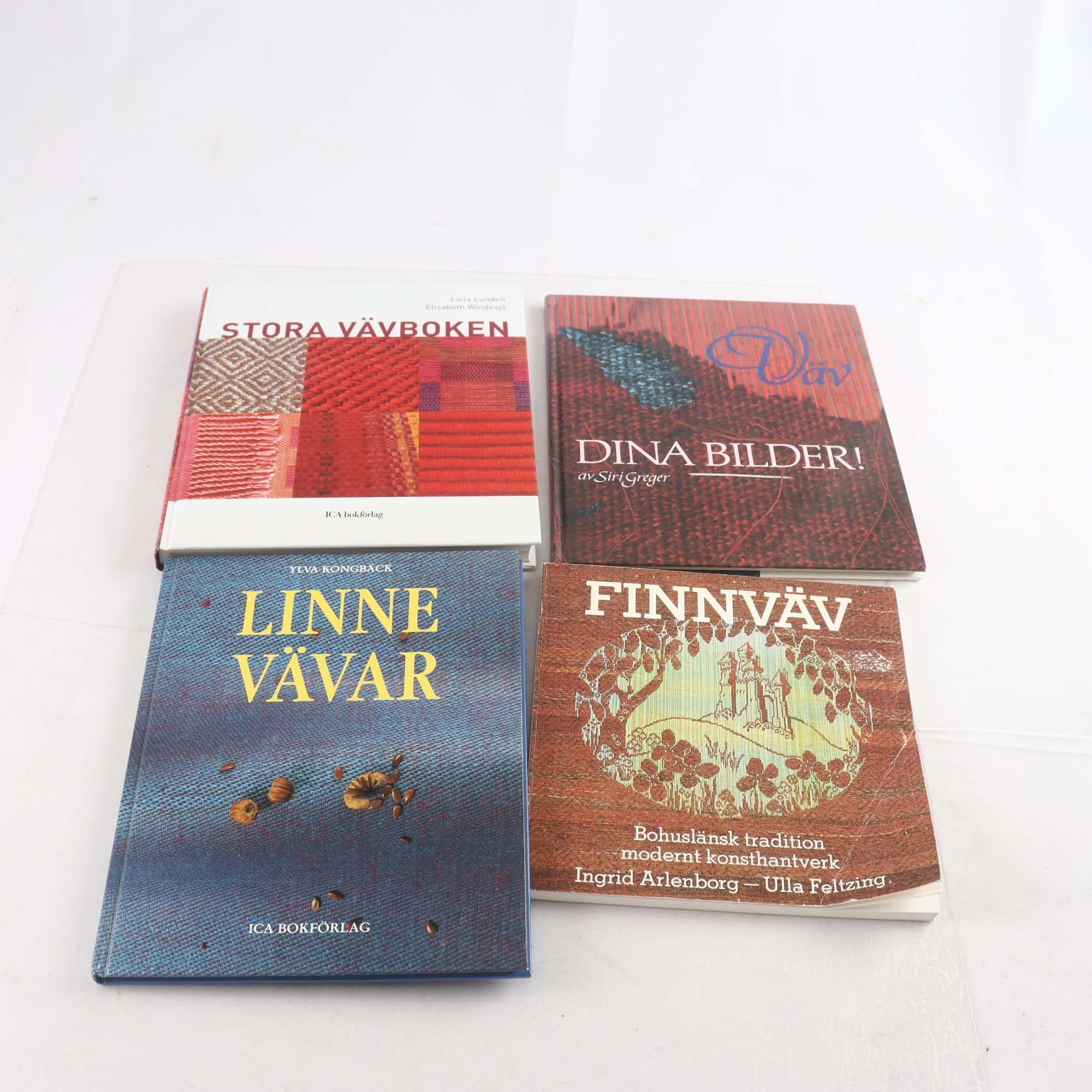 Vävning, bokpaket med 4 volymer