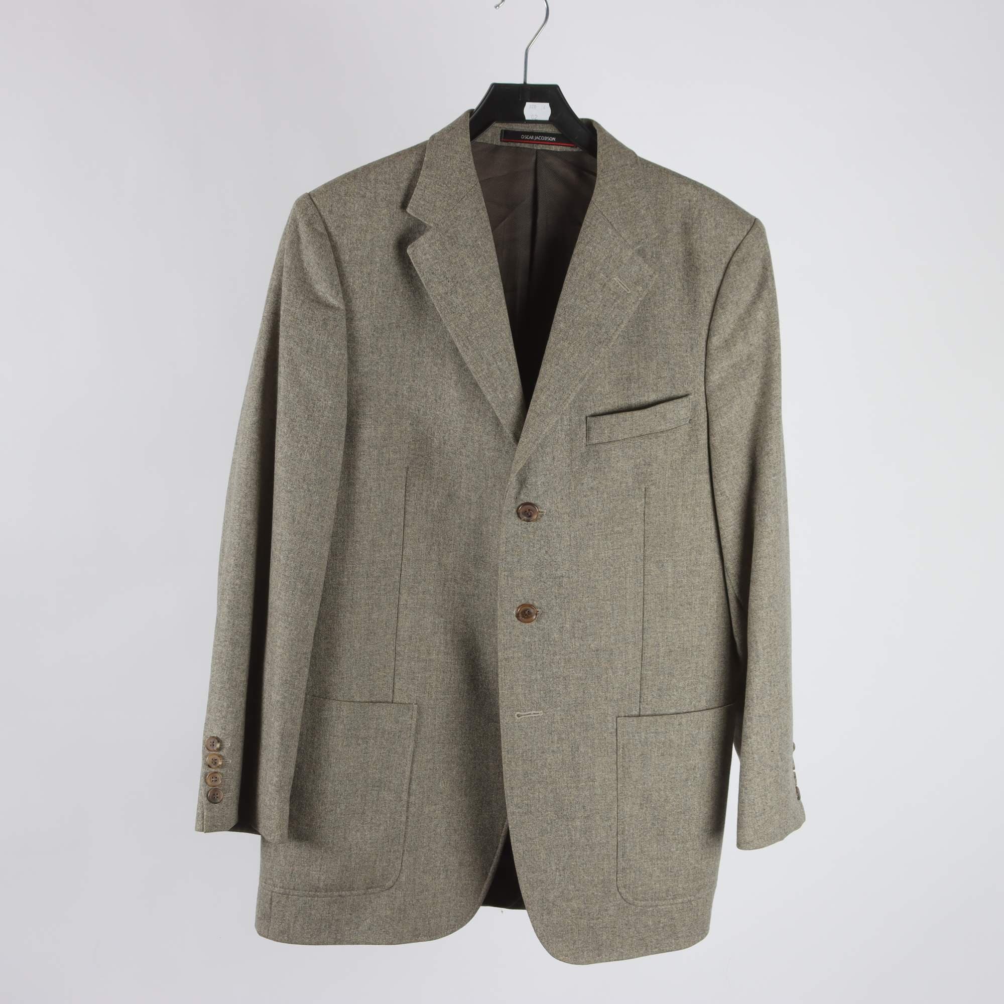 Kavaj, Oscar Jacobson, beige, ullmix, stl. 50.