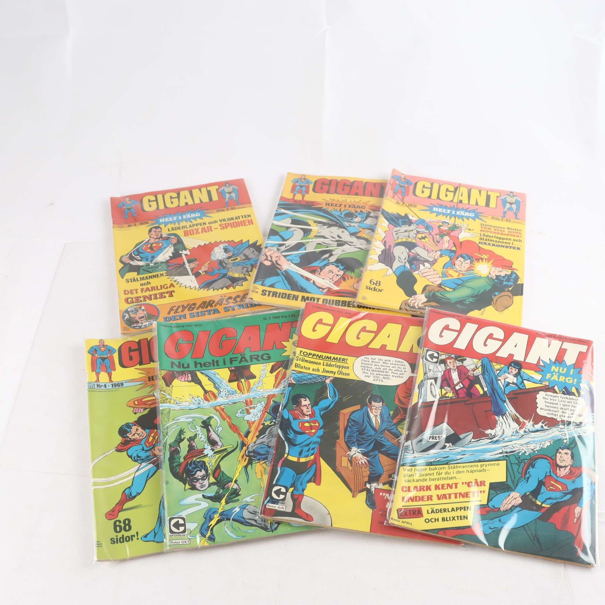 Gigant, 7 nummer från åren 1969-1970