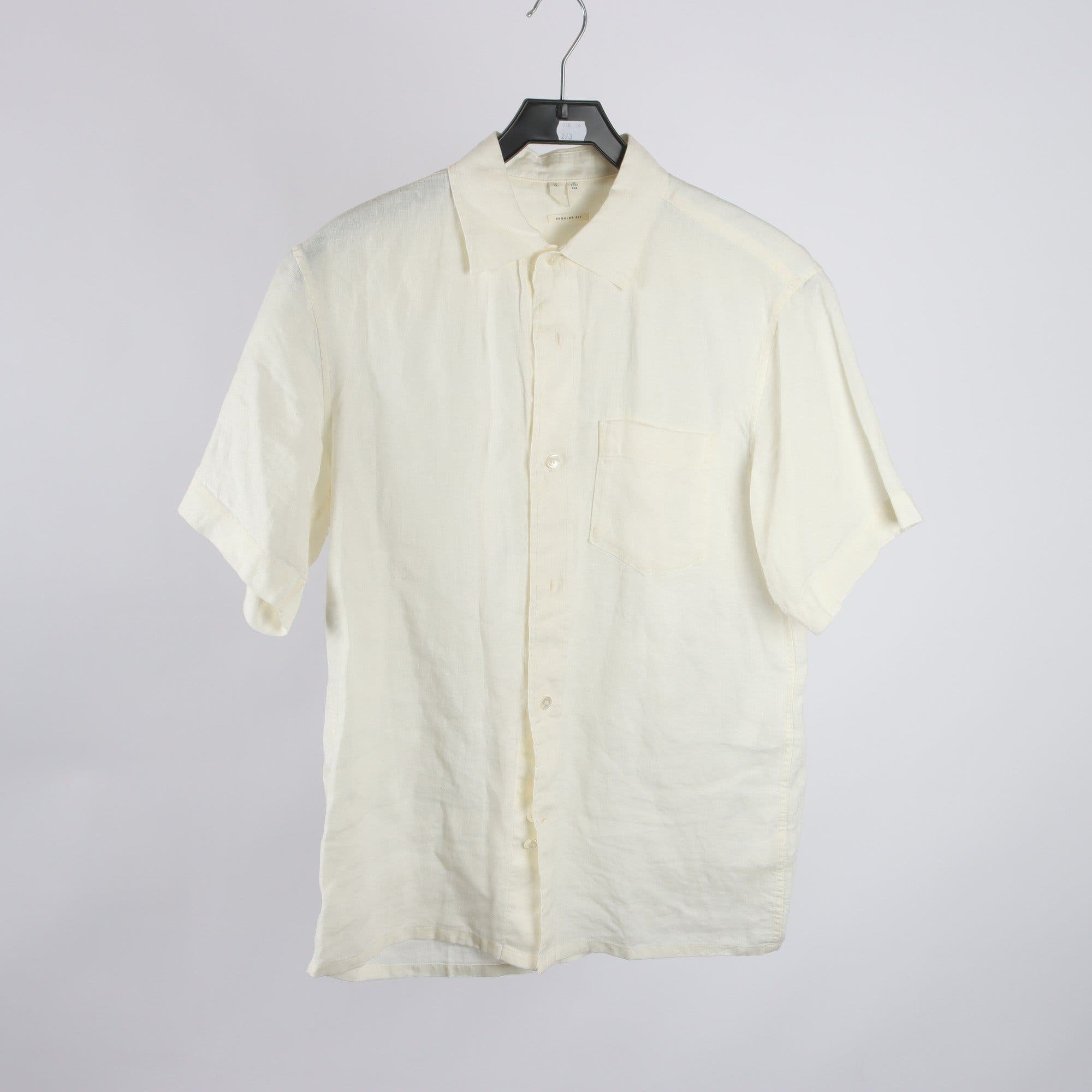 Skjorta, Arket, offwhite, 100% lin, stl. 46.