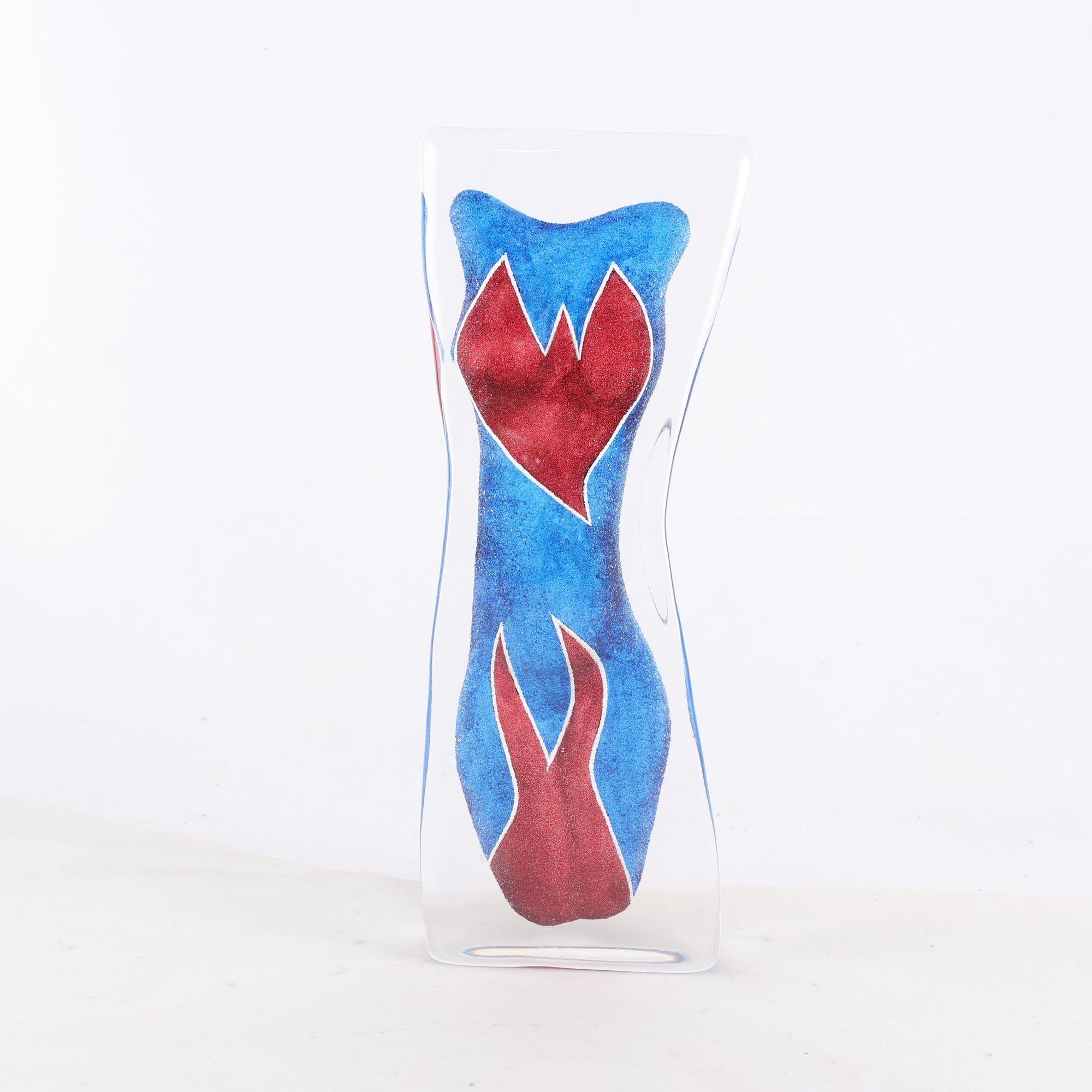 Skulptur, glas, Erika Höglund, Målerås. Samfraktas ej